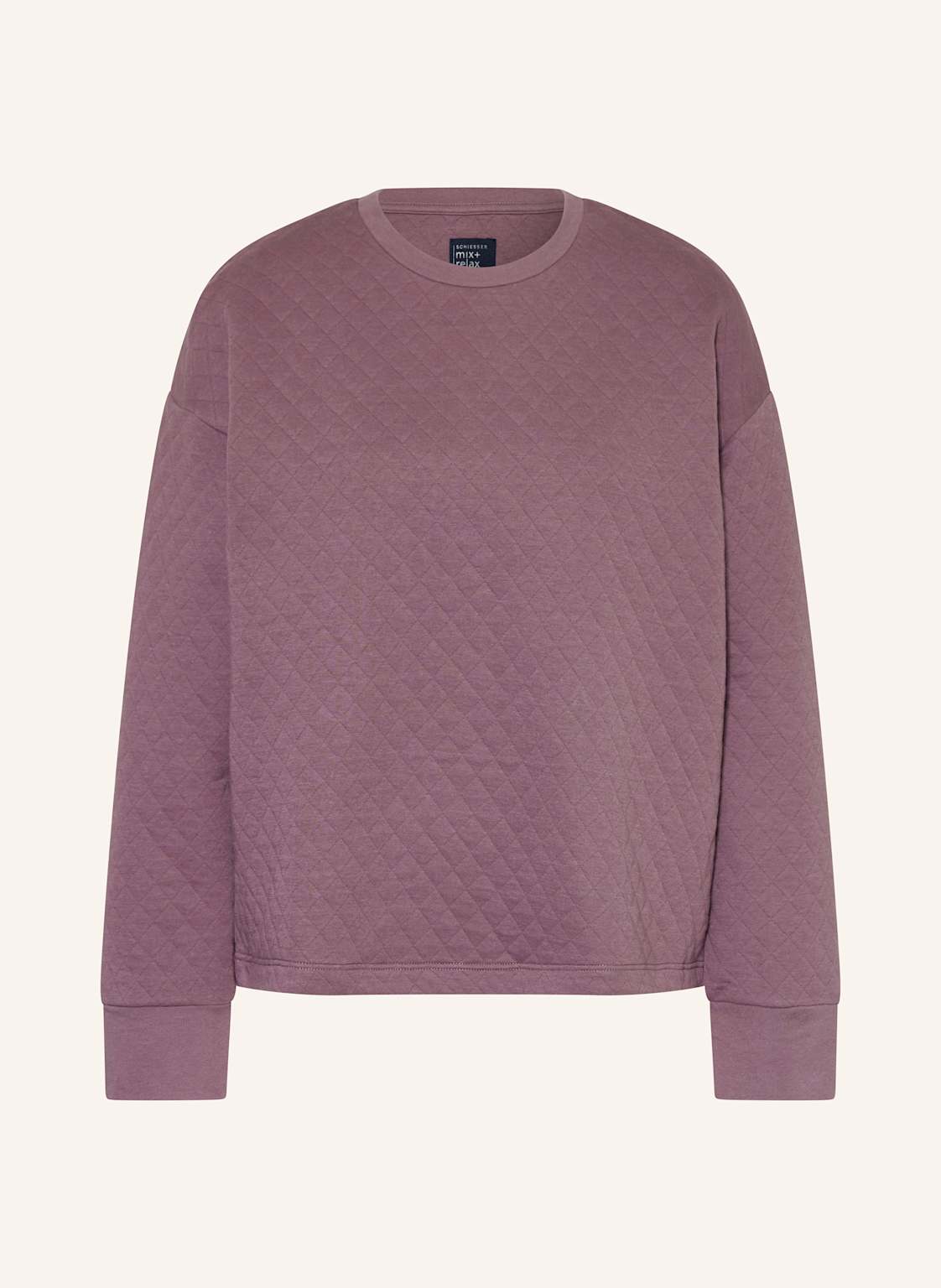 Schiesser Lounge-Sweatshirt Mix+Relax lila Schiesser Lounge-Sweatshirt Mix+Relax lila von Schiesser