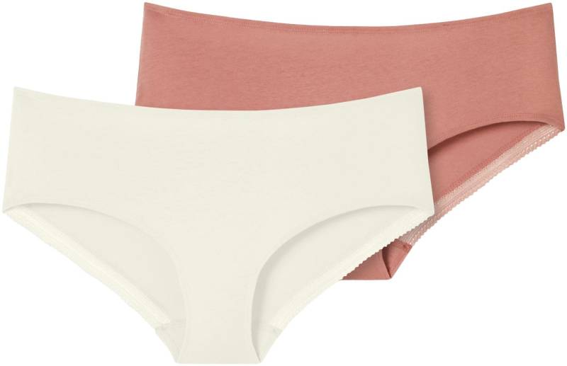 Schiesser Panty »"Cotton Lace"«, (2er Pack), mit femininem Spitzenband am Bund von Schiesser