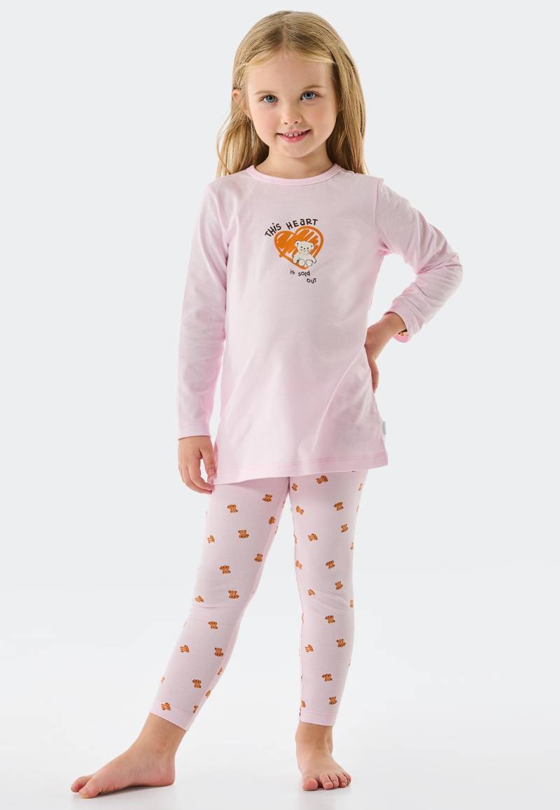 Schiesser Pyjama »"Natural Love"«, (2 tlg.), mit süssem Teddy-Motiv samt schraffiertem Herz von Schiesser