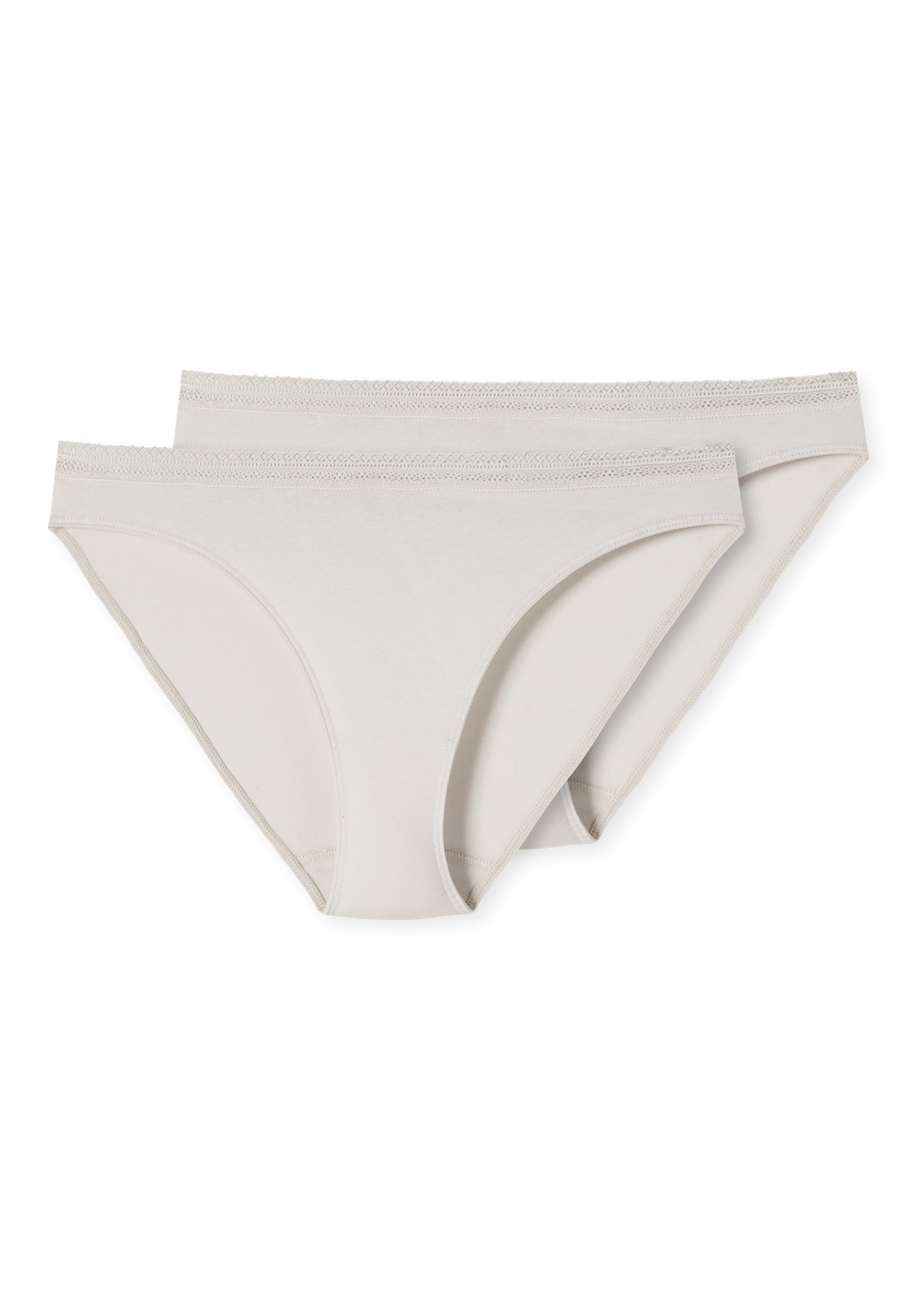 Schiesser Rioslip »"Cotton Lace"«, (2er-Pack), mit femininem Spitzenband am Bund von Schiesser