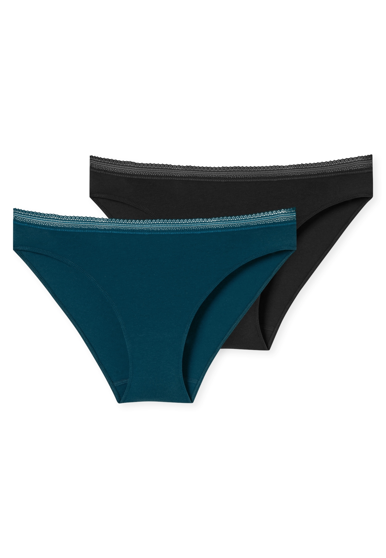 Schiesser Rioslip »"Cotton Lace"«, (2er-Pack), mit femininem Spitzenband am Bund von Schiesser