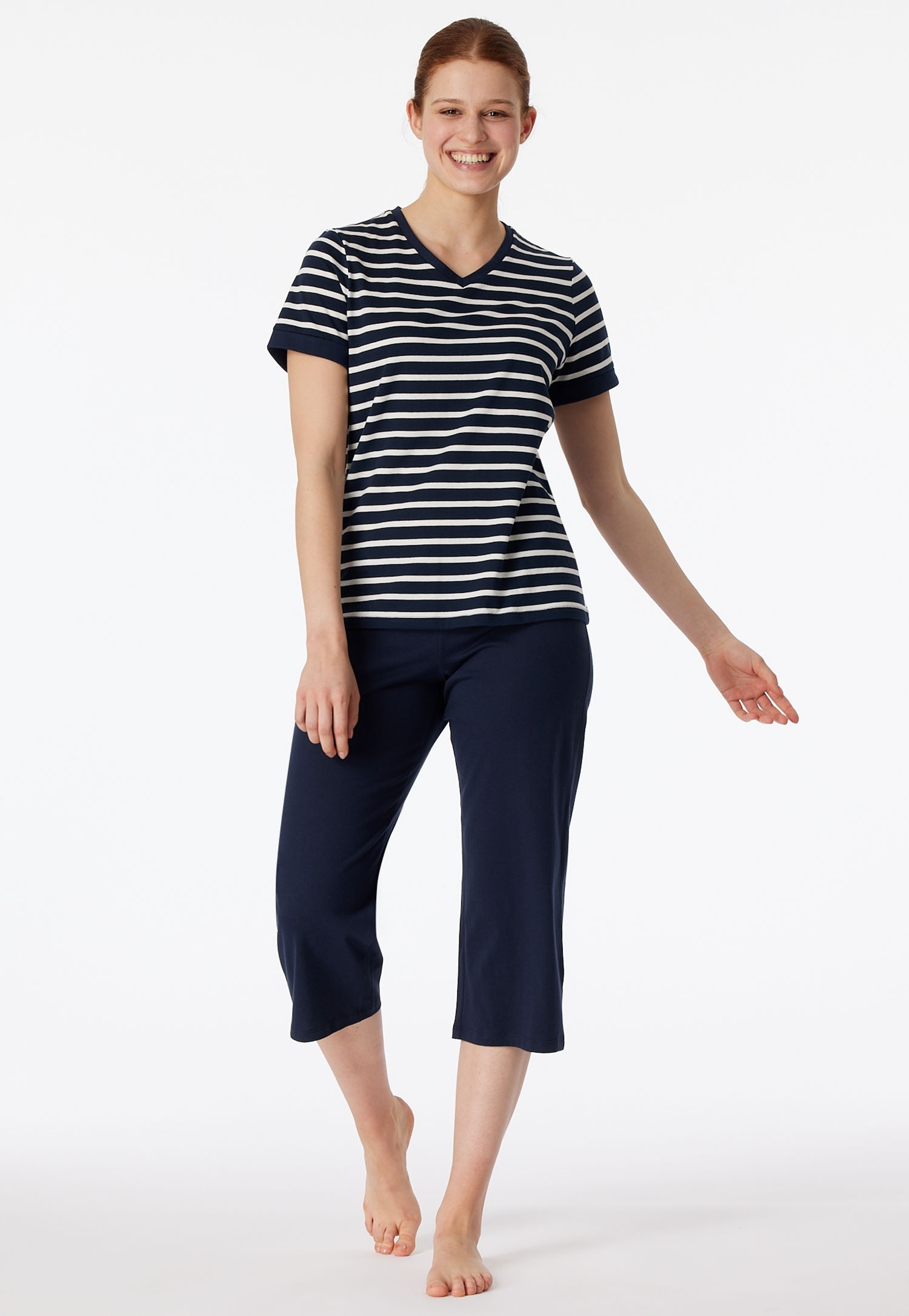 Schiesser Schlafanzug »"Casual Essentials"«, mit modisch umgeschlagenen Ärmeln Schiesser Schlafanzug »"Casual Essentials"«, mit modisch umgeschlagenen Ärmeln von Schiesser