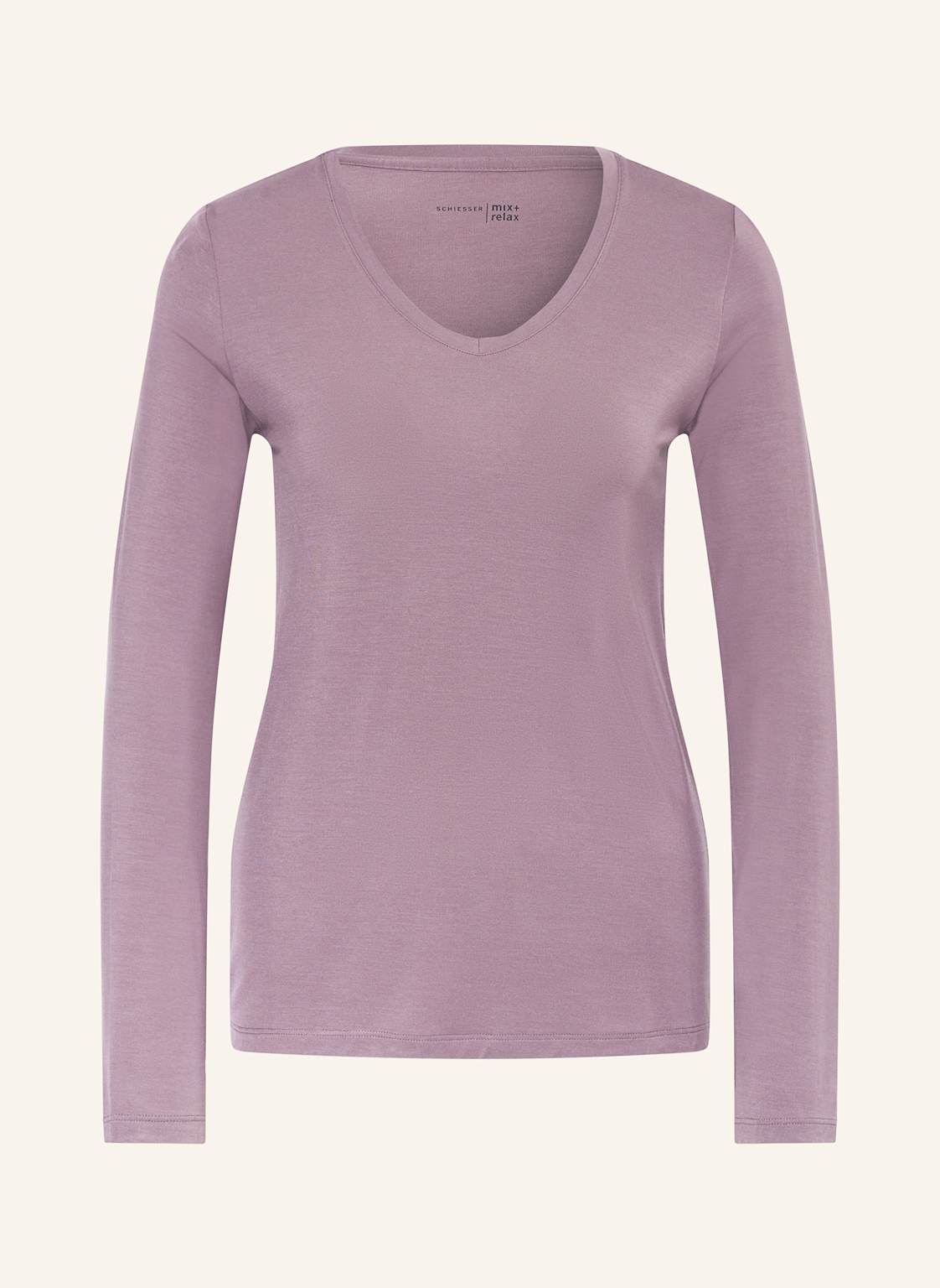 Schiesser Schlafshirt Mix+Relax lila Schiesser Schlafshirt Mix+Relax lila von Schiesser