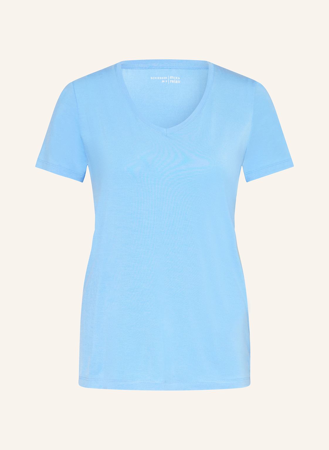 Schiesser Schlafshirt Mix+Relax blau von Schiesser