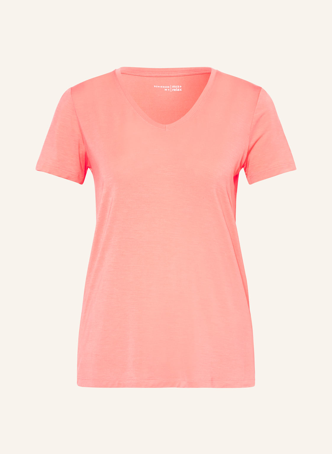 Schiesser Schlafshirt Mix+Relax orange von Schiesser