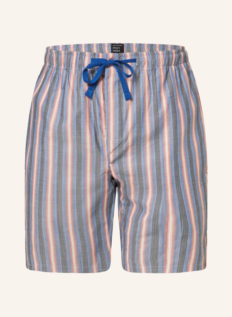 Schiesser Schlafshorts Mix+Relax blau von Schiesser