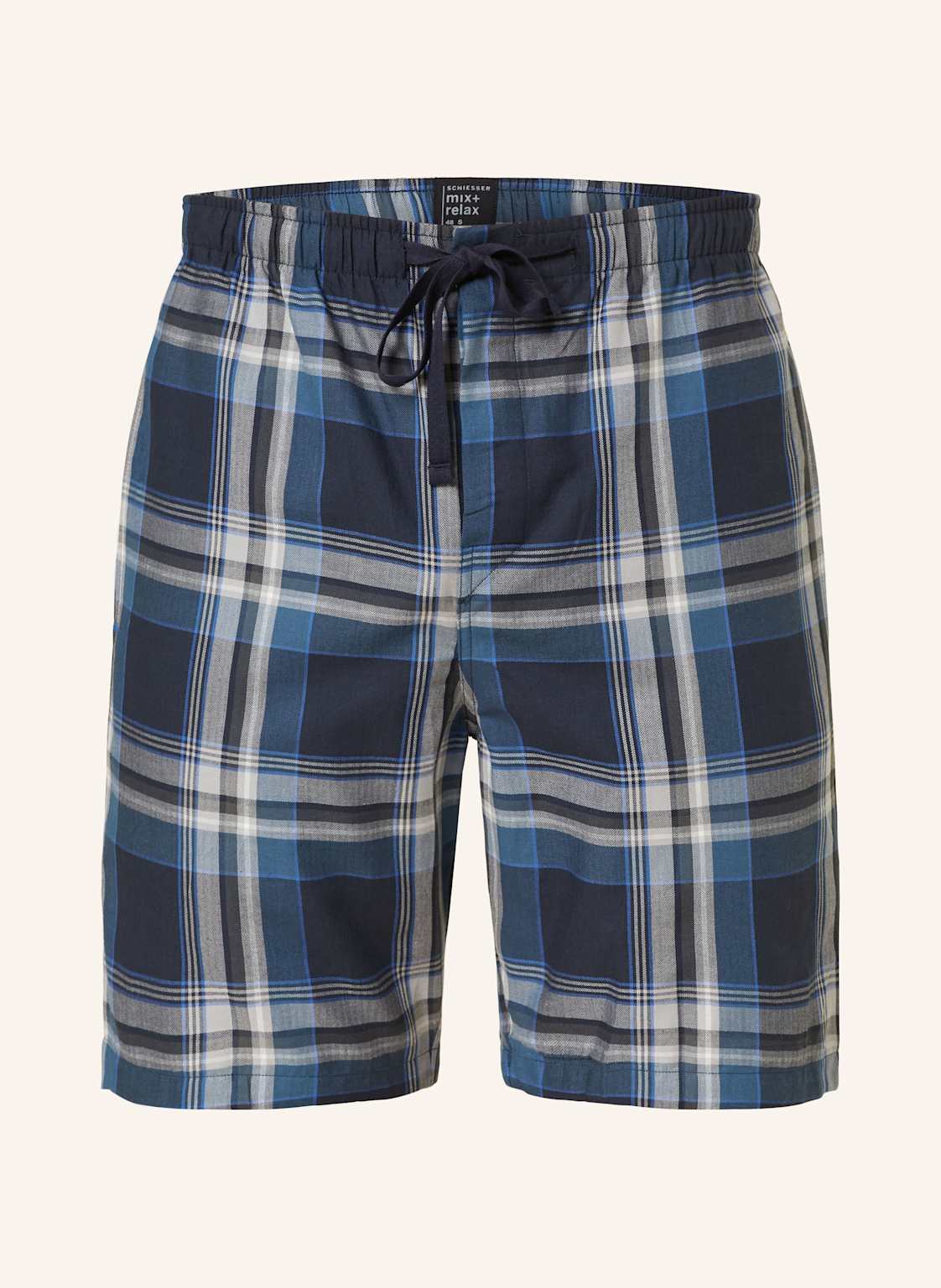 Schiesser Schlafshorts Mix+Relax blau von Schiesser