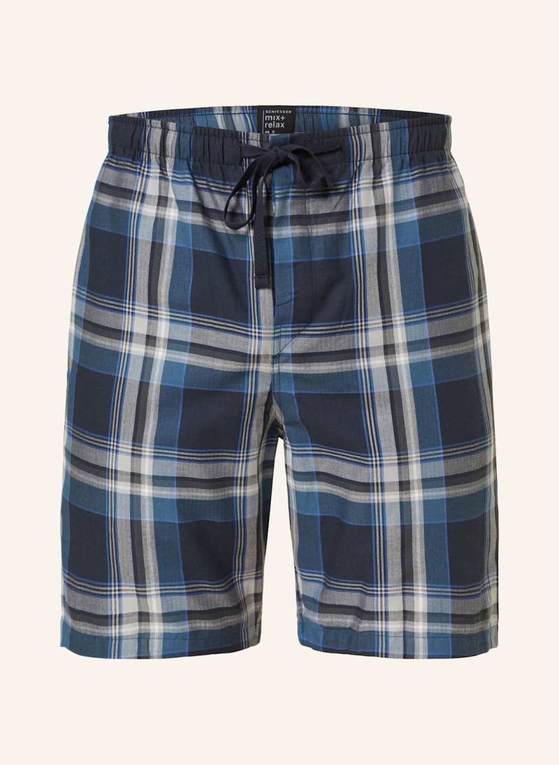 Schiesser Schlafshorts Mix+Relax blau von Schiesser