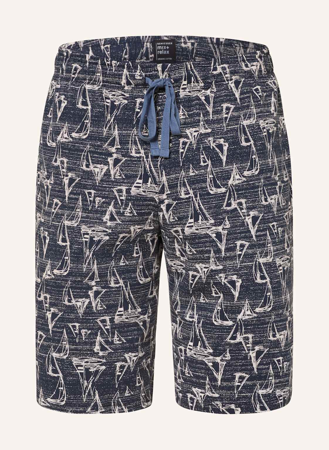 Schiesser Schlafshorts Mix+Relax blau von Schiesser