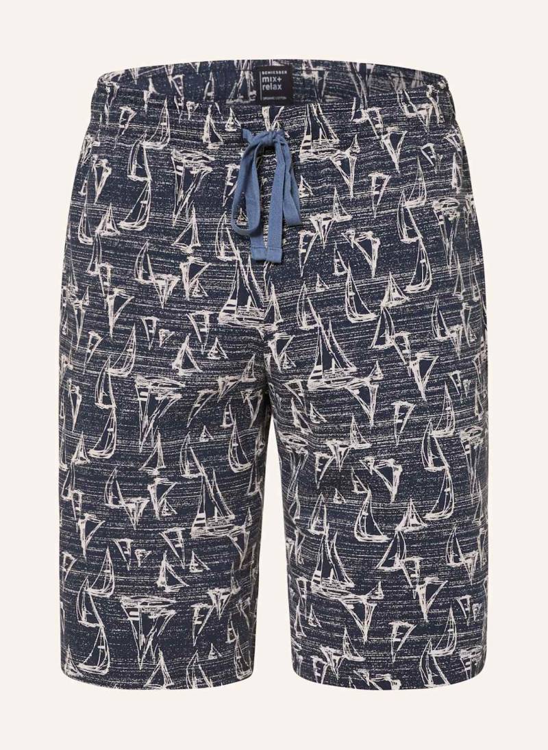 Schiesser Schlafshorts Mix+Relax blau von Schiesser