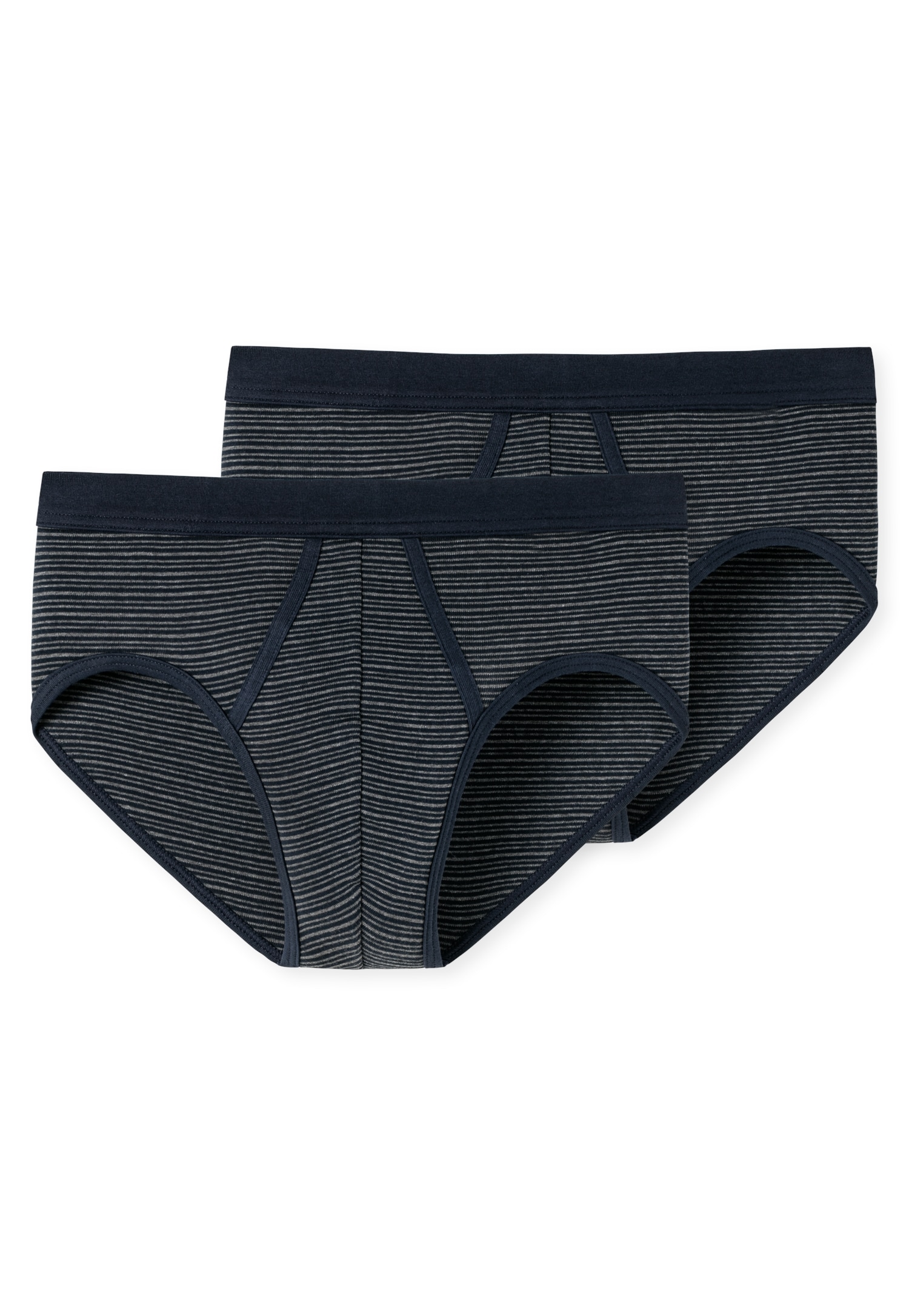 Schiesser Slip »"Original Classics"«, (2er Pack), mit kontrastfarbenem Ringel-Muster von Schiesser