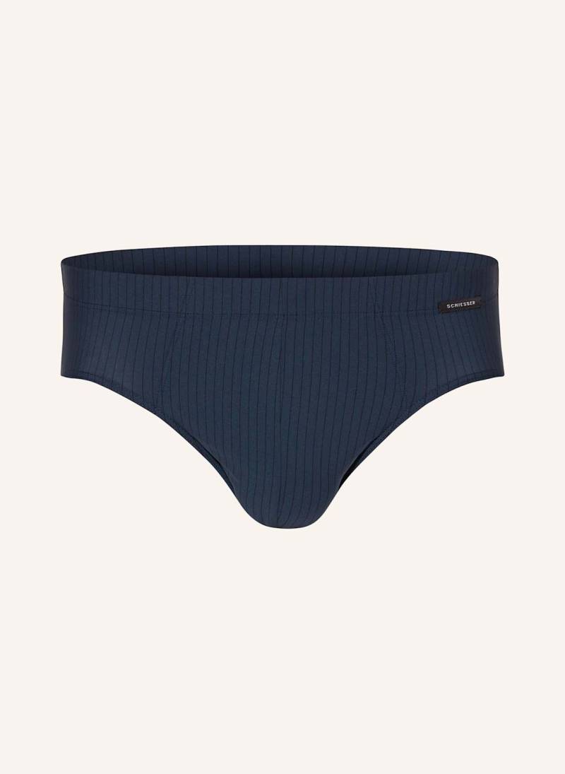 Schiesser Slip Pure Micro blau von Schiesser