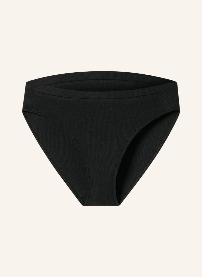 Schiesser Slip Pure Rib schwarz von Schiesser