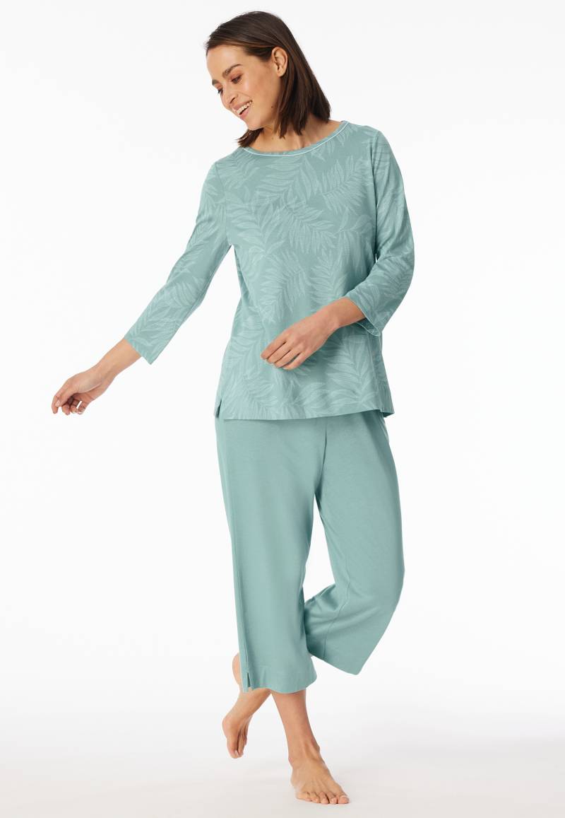 Schlafanzug 3/4-lang jade - Comfort Nightwear 36 von Schiesser