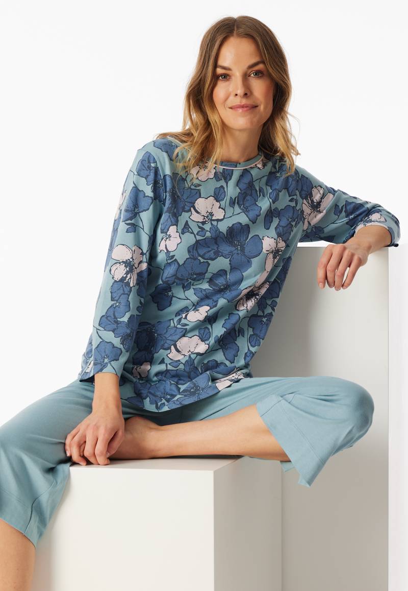Schlafanzug 3/4-lang mineral - Comfort Nightwear 42 von Schiesser