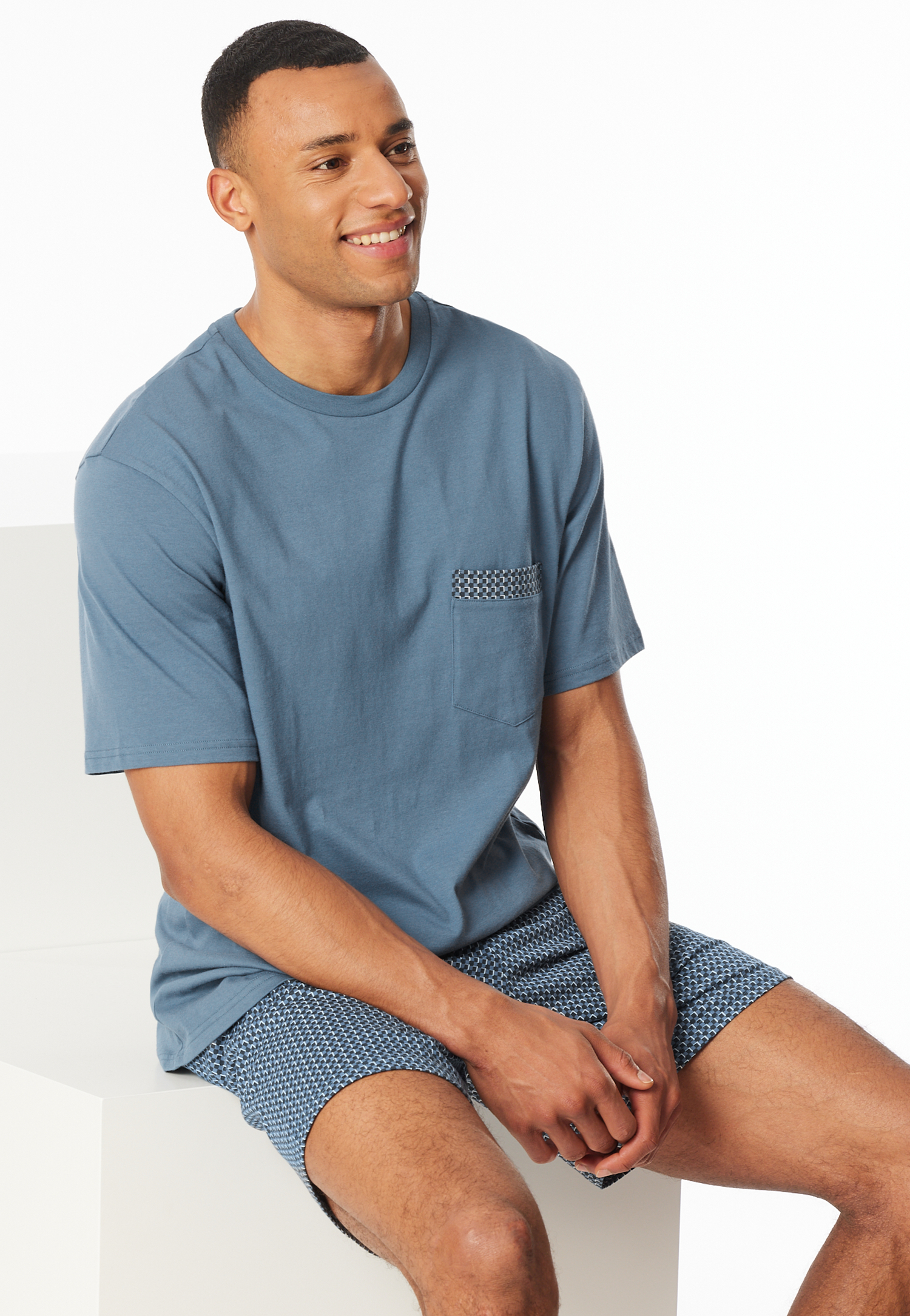 Schlafanzug kurz Organic Cotton Karos graphit - Comfort Nightwear 50 Schlafanzug kurz Organic Cotton Karos graphit - Comfort Nightwear 50 von Schiesser
