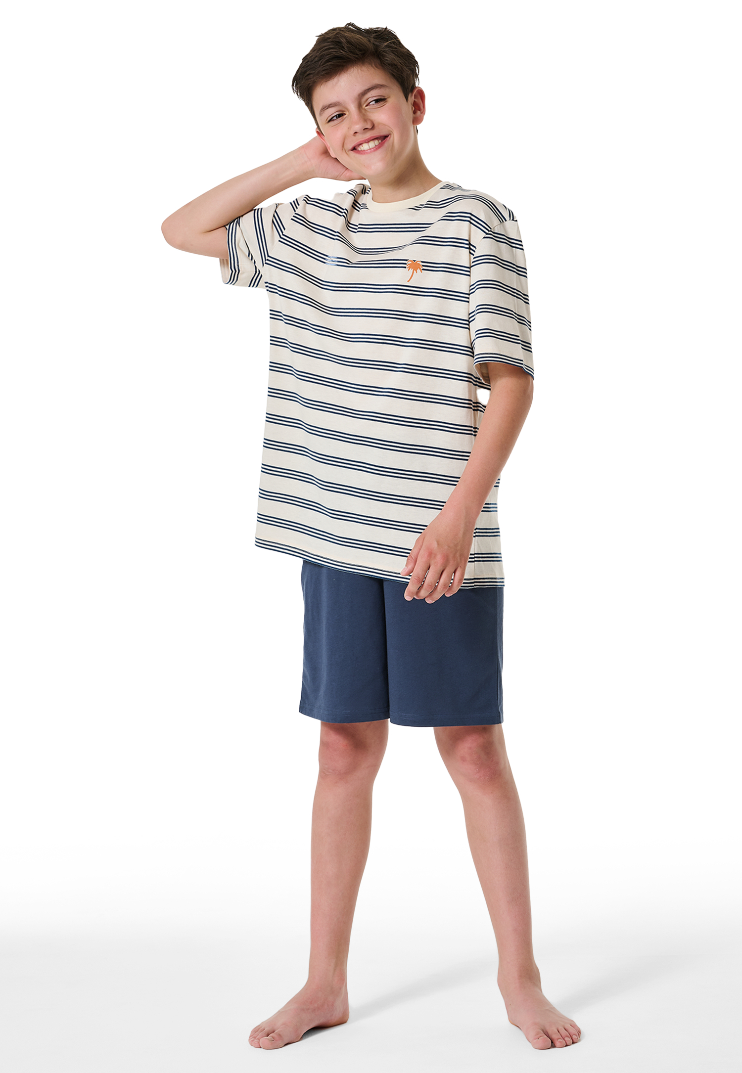 Schlafanzug kurz Organic Cotton Streifen creme - Nightwear 176 Schlafanzug kurz Organic Cotton Streifen creme - Nightwear 176 von Schiesser