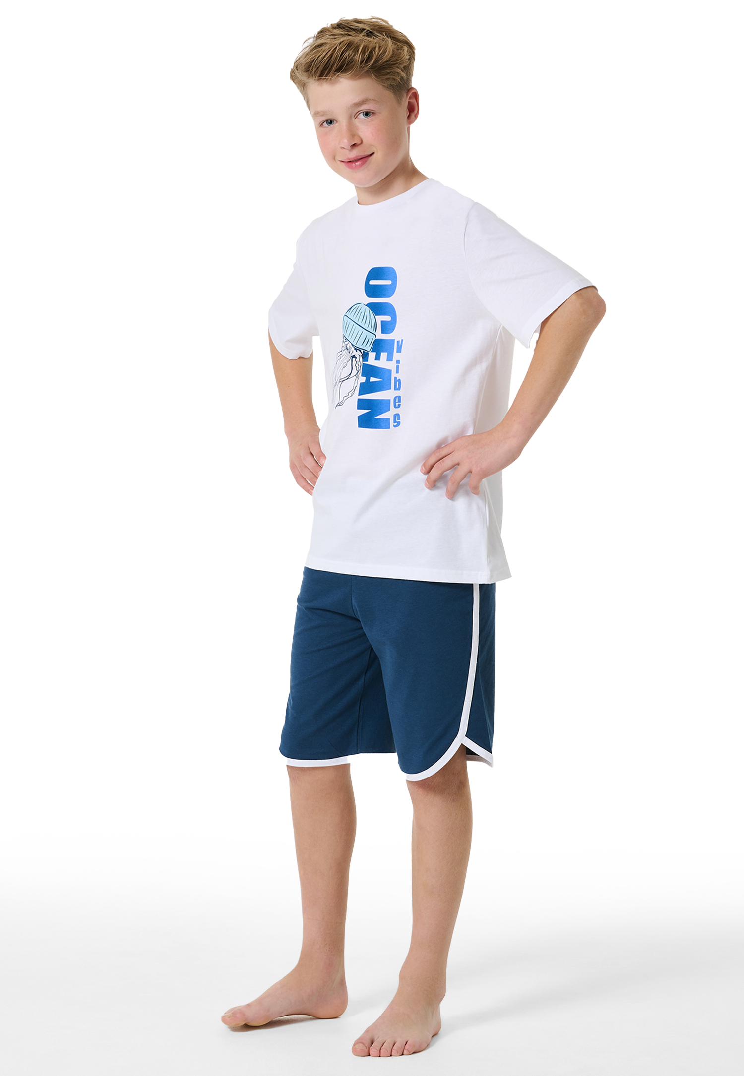 Schlafanzug kurz Organic Cotton weiß - Nightwear 176 Schlafanzug kurz Organic Cotton weiß - Nightwear 176 von Schiesser