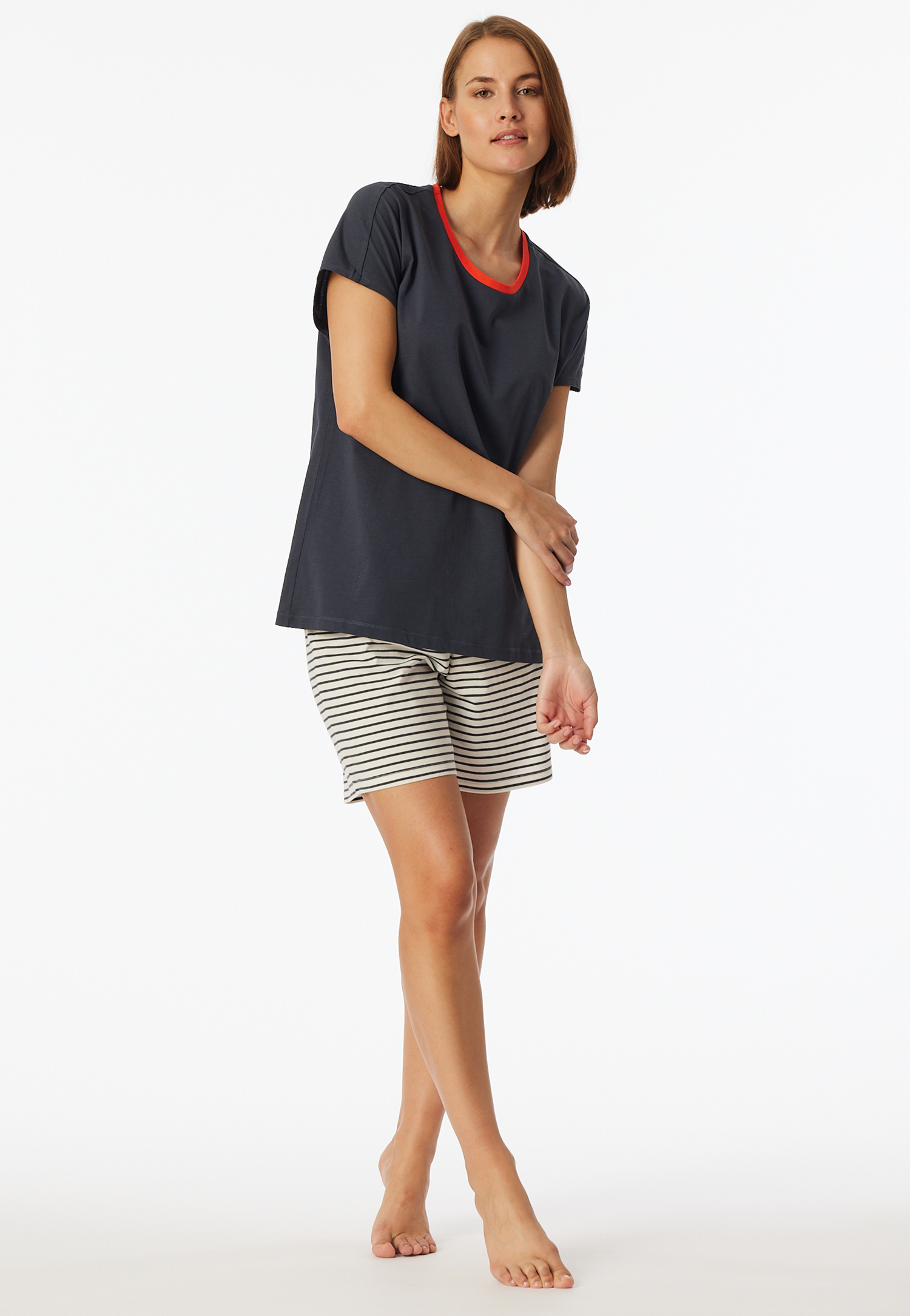 Schlafanzug kurz graphit - Casual Essentials 38 Schlafanzug kurz graphit - Casual Essentials 38 von Schiesser