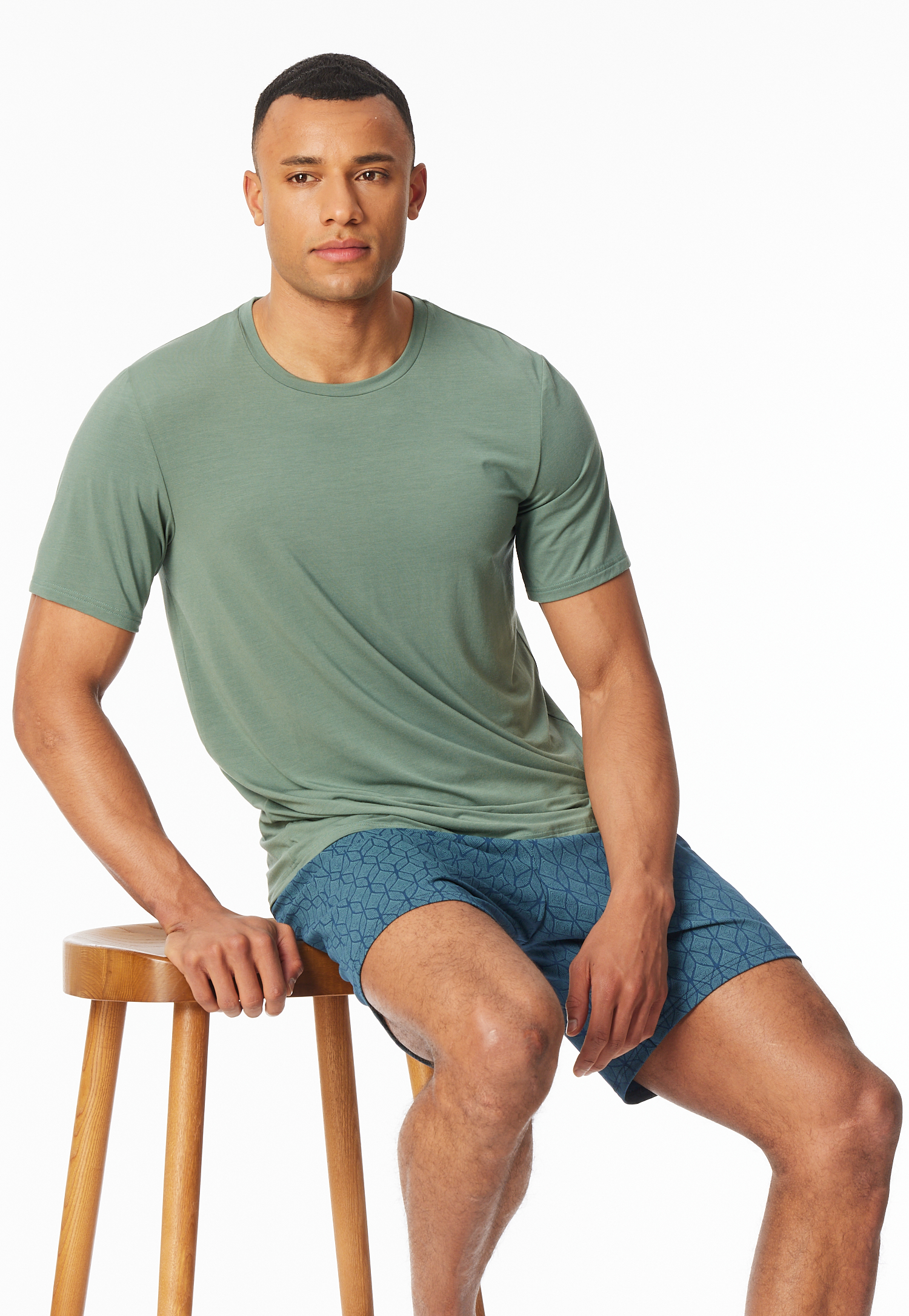 Schlafanzug kurz khaki - Long Life Soft 52 Schlafanzug kurz khaki - Long Life Soft 52 von Schiesser