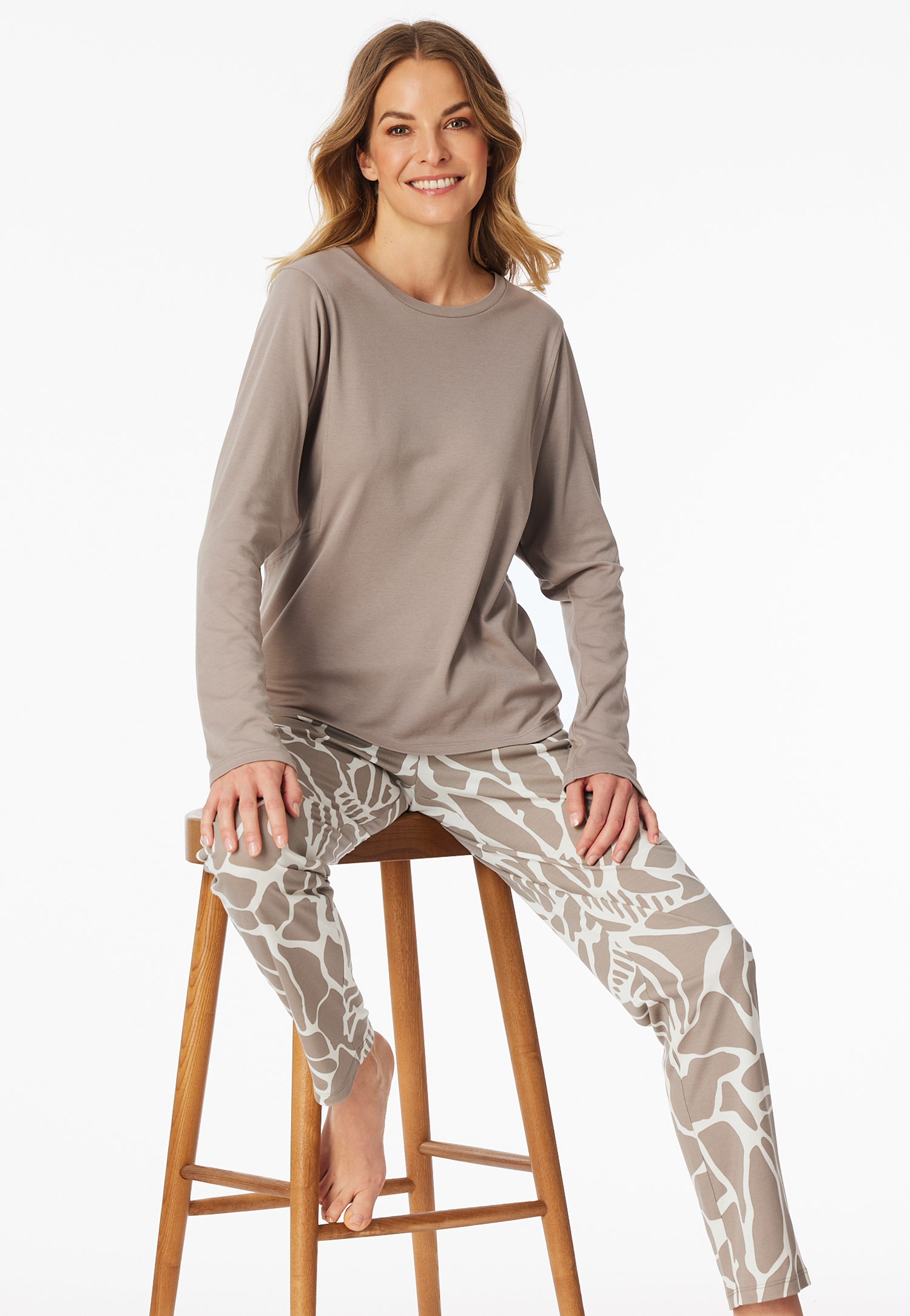 Schlafanzug lang Interlock clay - Modern Nightwear 40 Schlafanzug lang Interlock clay - Modern Nightwear 40 von Schiesser