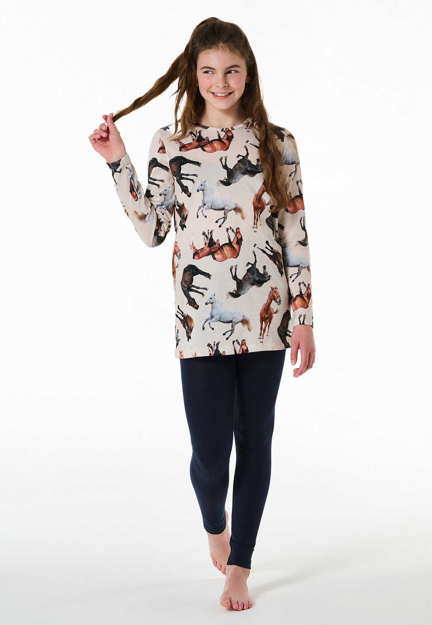 Schlafanzug lang Organic Cotton Leggings Pferde off-white - Horse World 116 Schlafanzug lang Organic Cotton Leggings Pferde off-white - Horse World 116 von Schiesser