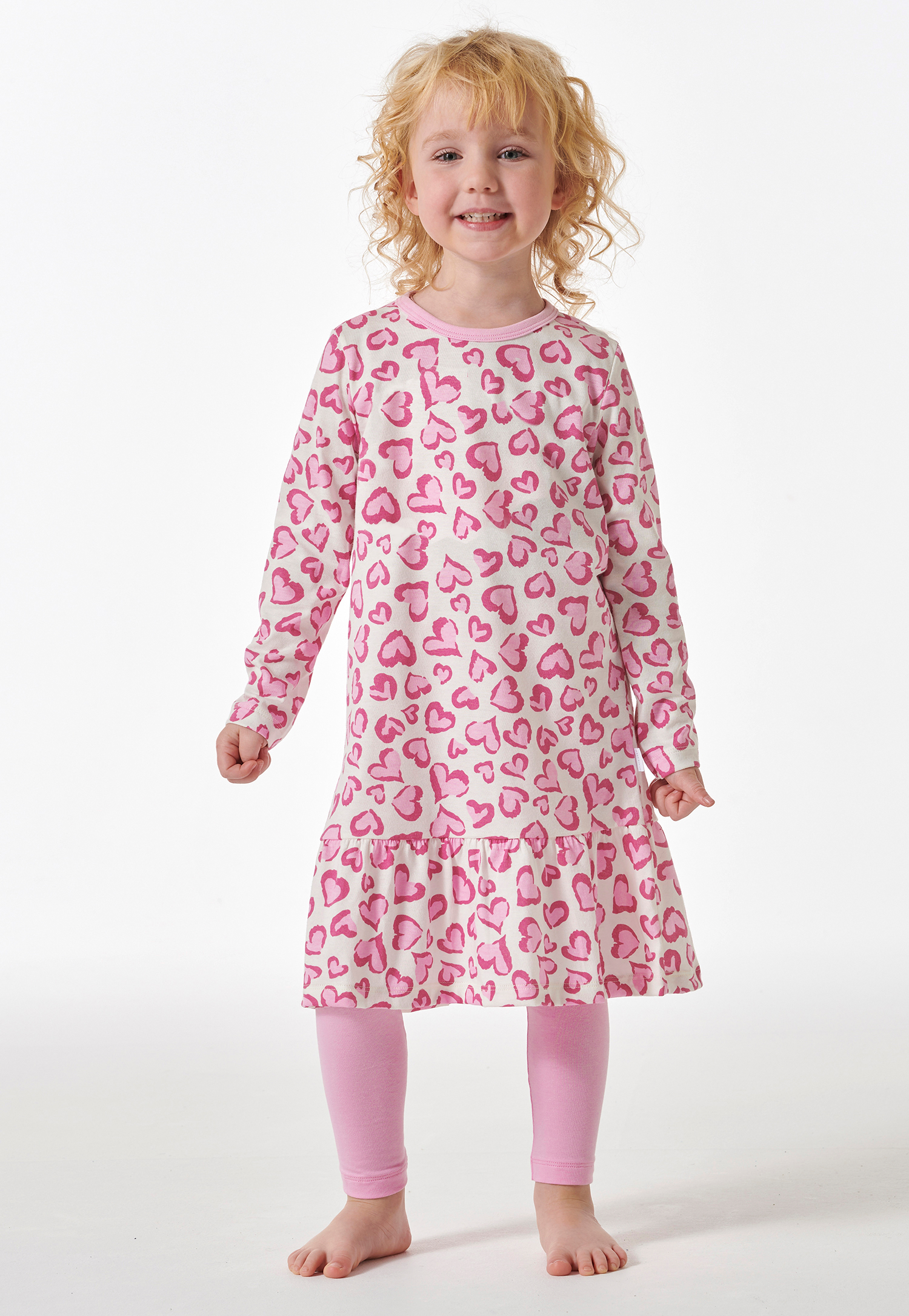 Schlafanzug lang Organic Cotton Volant Leggings Herzen rosé - Girls World 98 Schlafanzug lang Organic Cotton Volant Leggings Herzen rosé - Girls World 98 von Schiesser