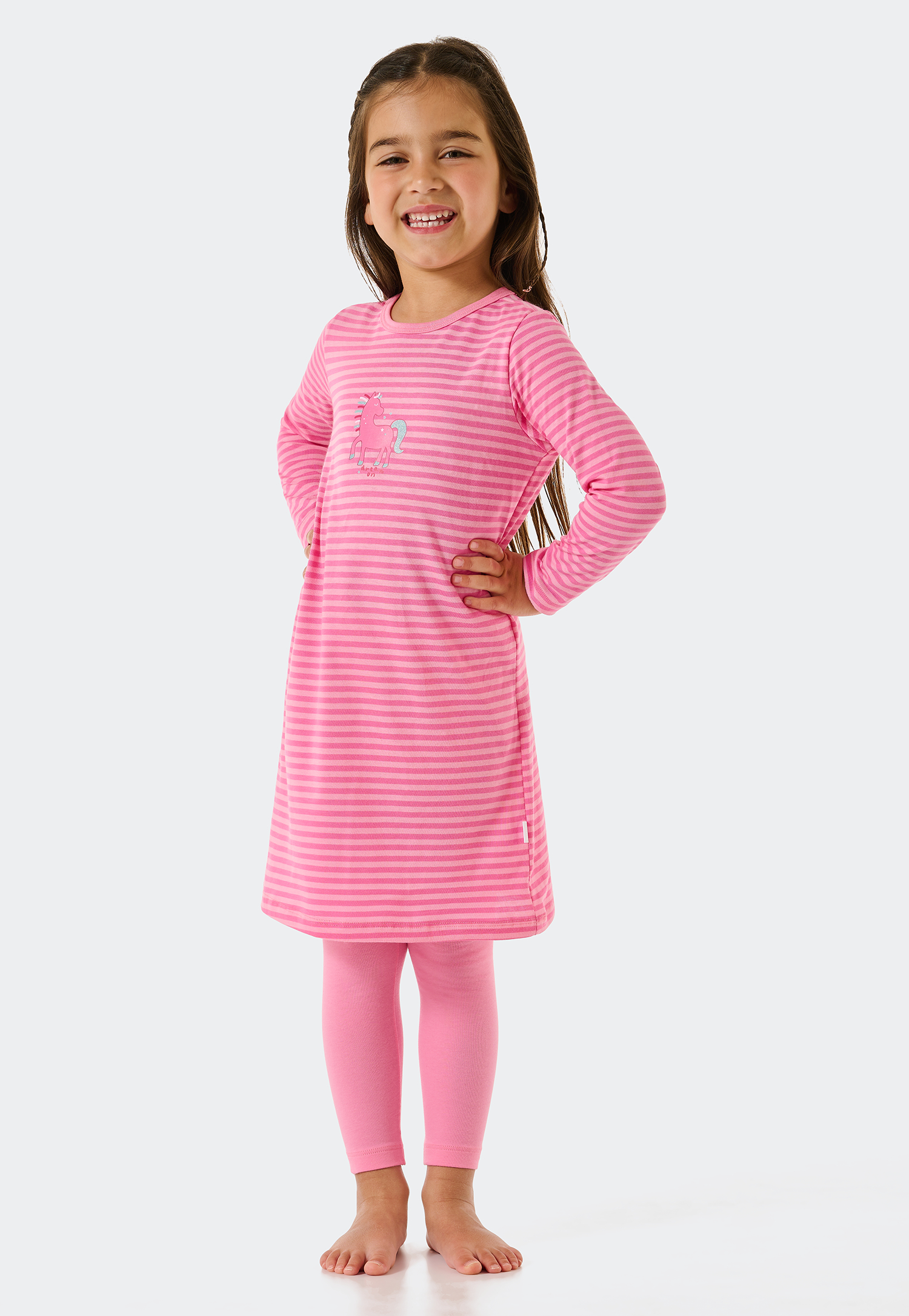 Schlafanzug lang Streifen Pferd rosa - Original Classics 98 Schlafanzug lang Streifen Pferd rosa - Original Classics 98 von Schiesser