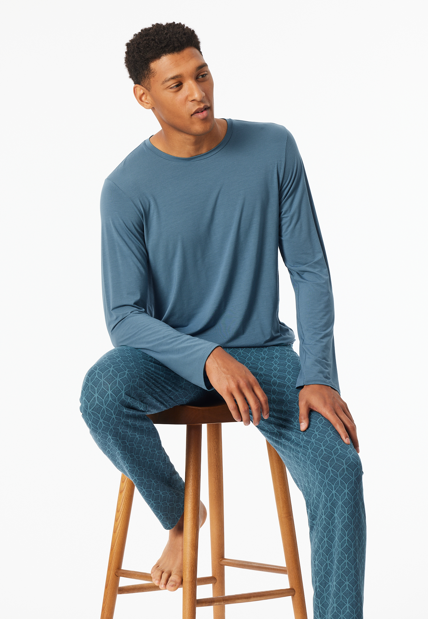 Schlafanzug lang atlantikblau - Long Life Soft 52 Schlafanzug lang atlantikblau - Long Life Soft 52 von Schiesser