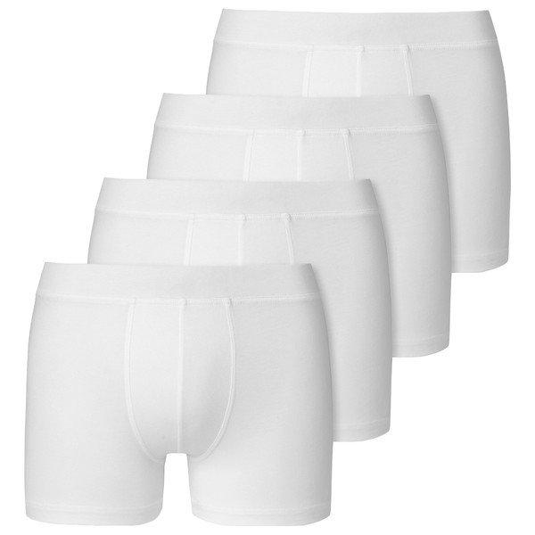 Schiesser - 4er Pack Teens Boys 95/5 Organic Cotton Retro-Short / Pant, 164, Weiss von Schiesser