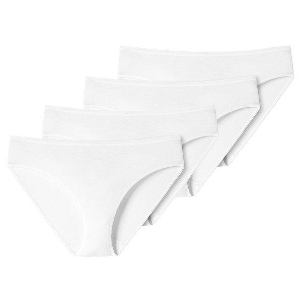 Schiesser - 4er Pack 95/5 Organic Cotton Tai-Slip, für Damen, Weiss, Größe L von Schiesser