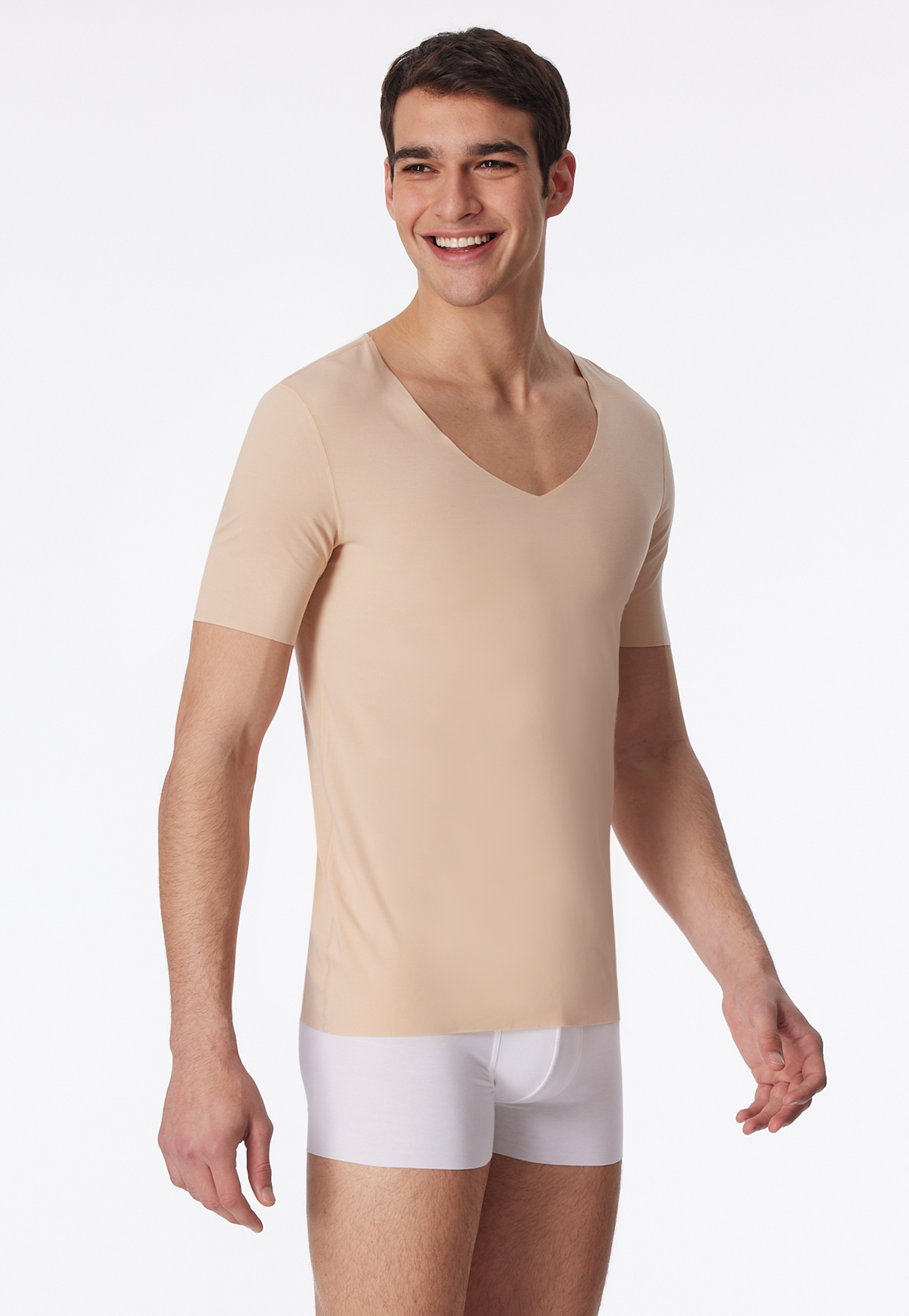 Shirt Interlock seamless kurzarm V-Ausschnitt clay - Laser Cut 6 Shirt Interlock seamless kurzarm V-Ausschnitt clay - Laser Cut 6 von Schiesser