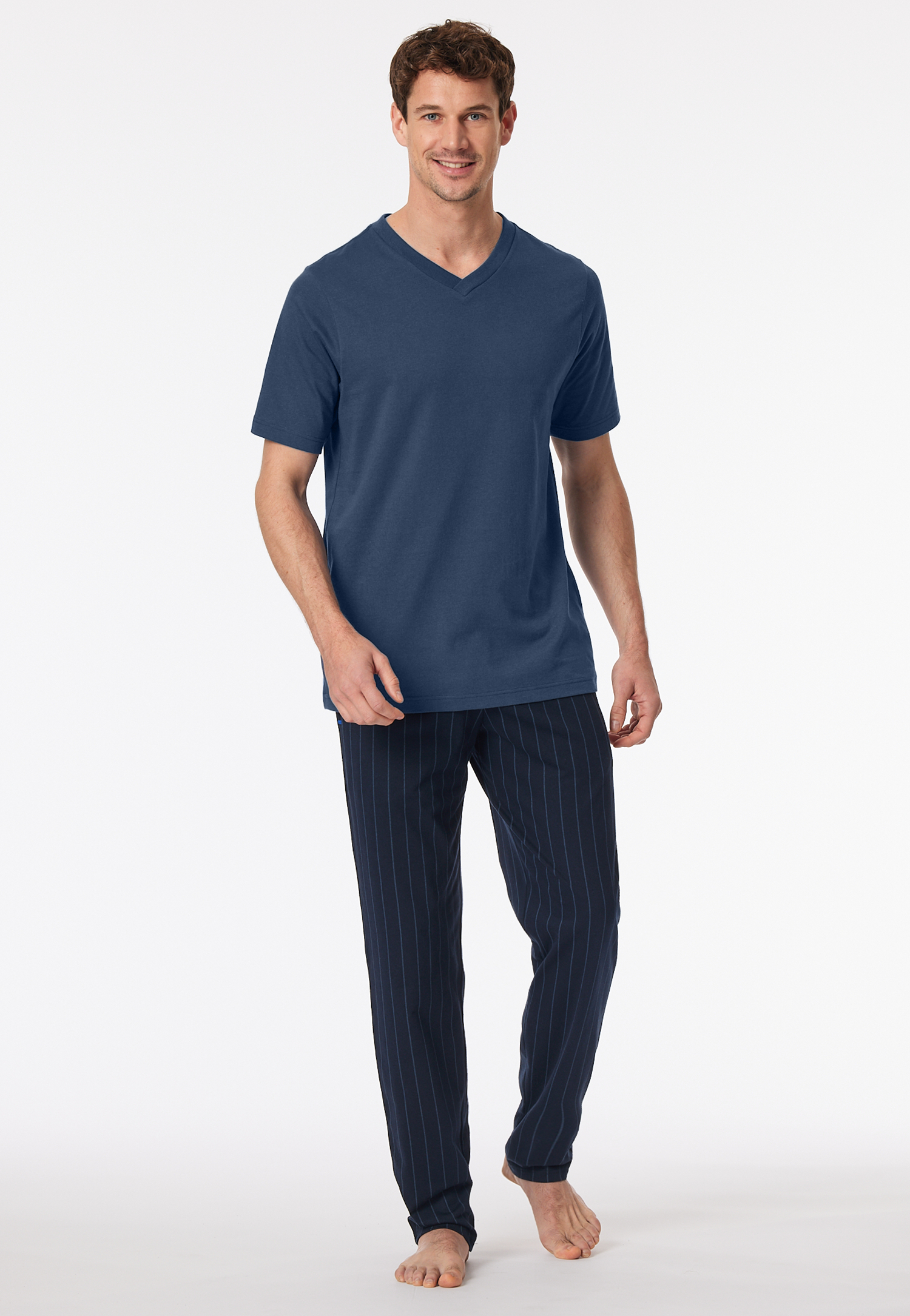 Shirt kurz arm V-Ausschnitt royal - Mix+Relax 48 Shirt kurz arm V-Ausschnitt royal - Mix+Relax 48 von Schiesser