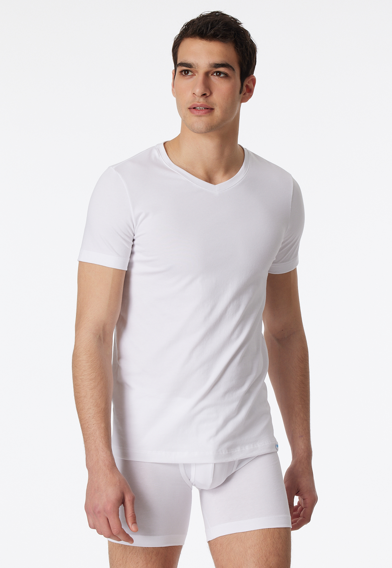 Shirt kurzarm V-Ausschnitt weiß - Long Life Cotton 4 Shirt kurzarm V-Ausschnitt weiß - Long Life Cotton 4 von Schiesser
