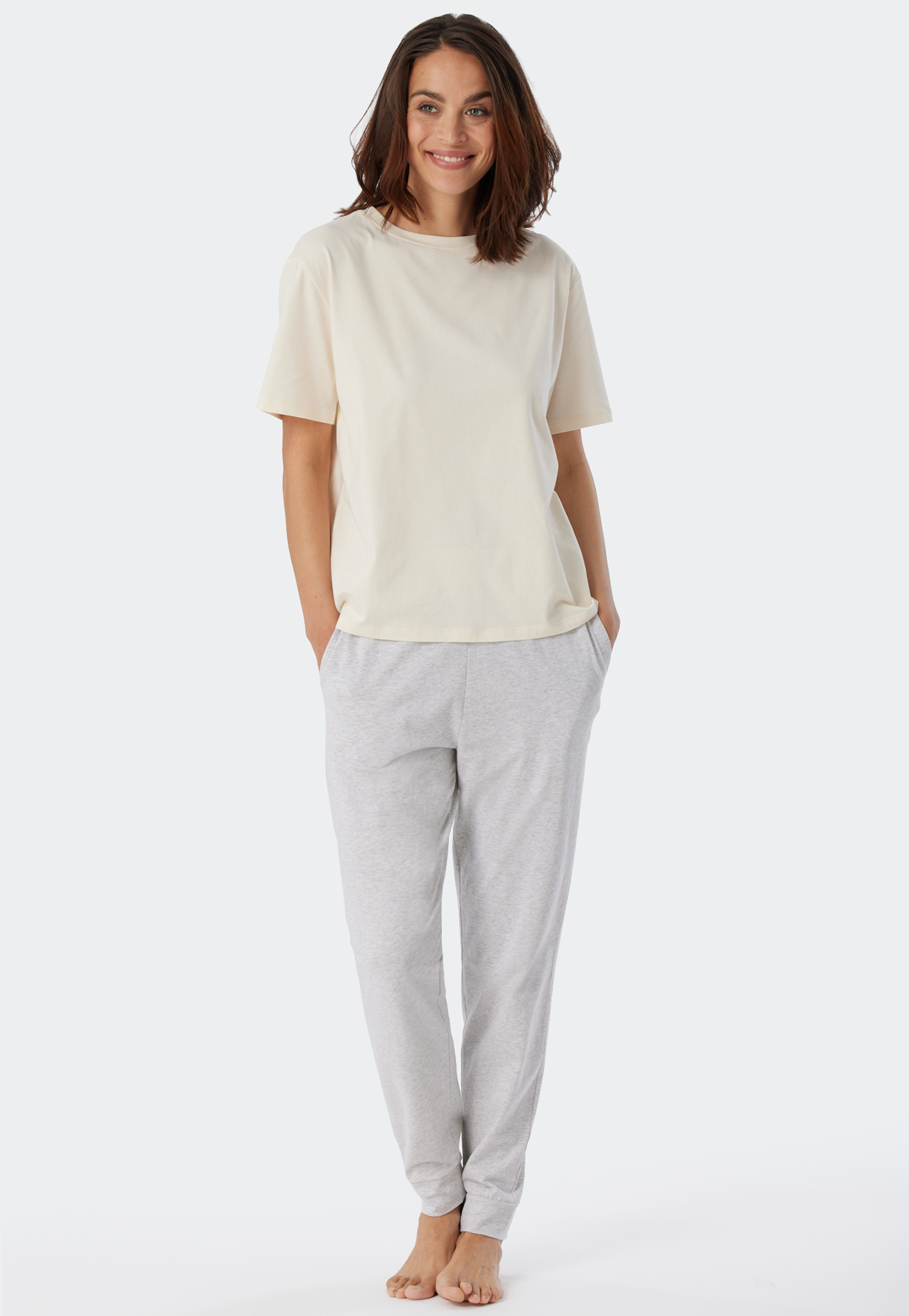 Shirt kurzarm creme - Mix+Relax 36 von Schiesser