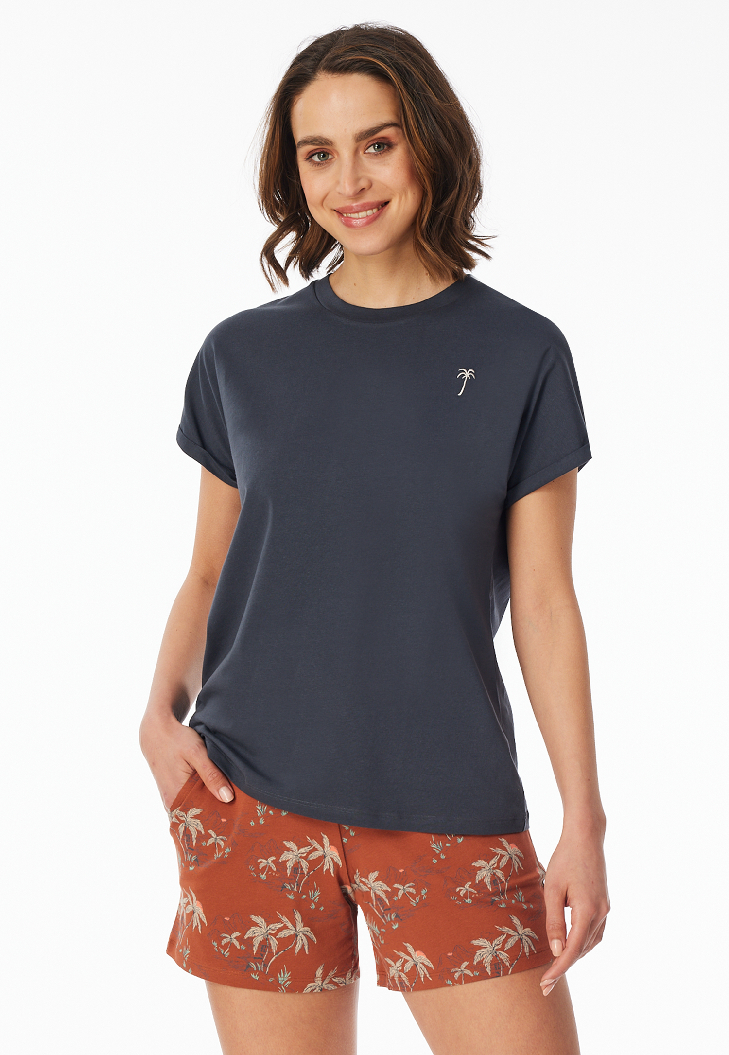 Shirt kurzarm graphit - Mix+Relax 38 Shirt kurzarm graphit - Mix+Relax 38 von Schiesser