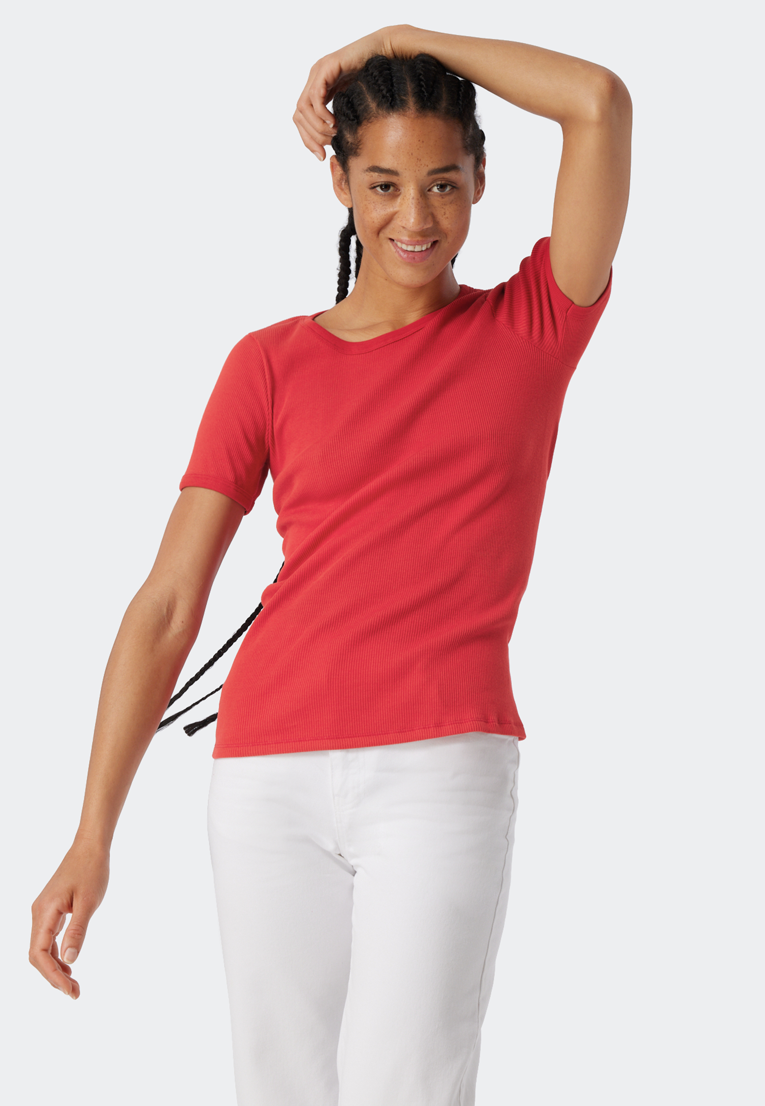 Shirt kurzarm rot - Revival Greta 34 von Schiesser