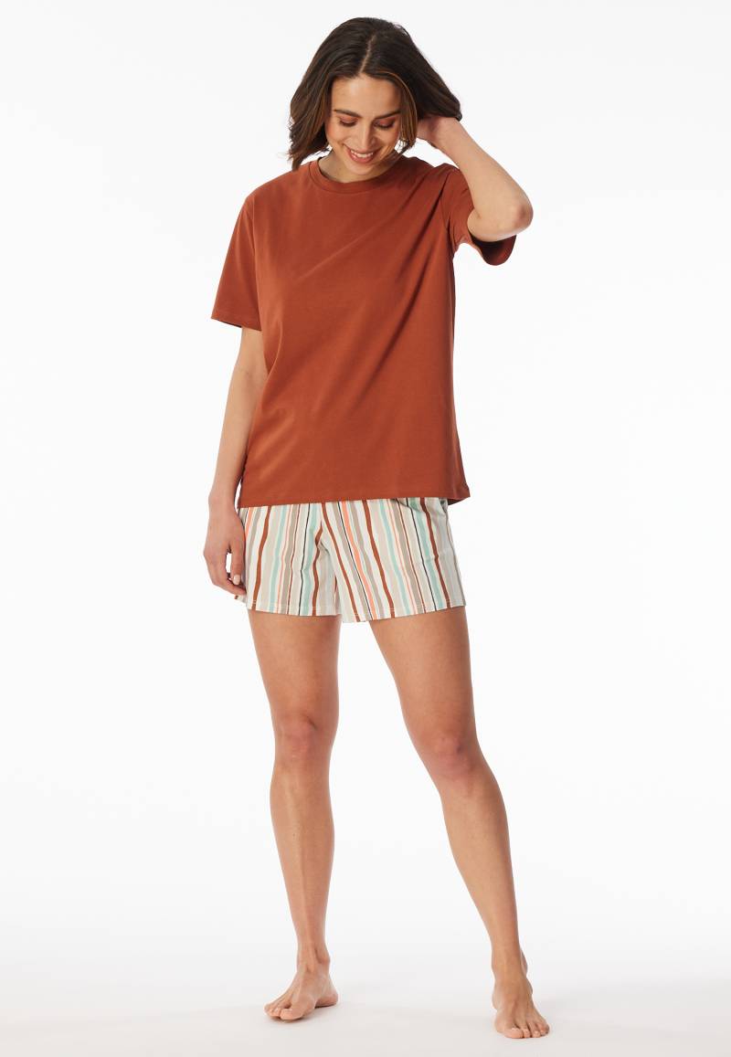 Shirt kurzarm terracotta - Mix+Relax 40 von Schiesser