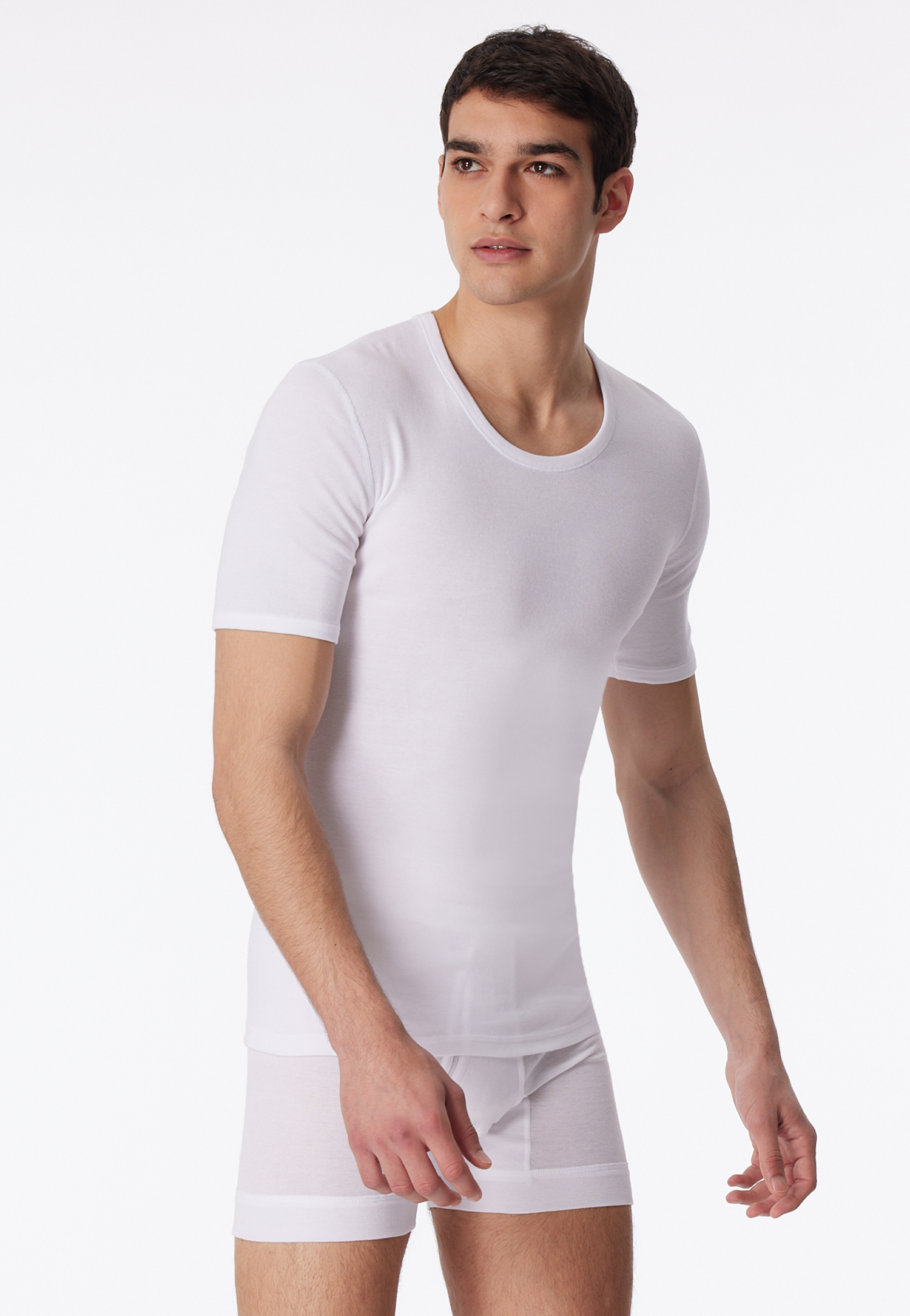 Shirt kurzarm weiß - Essentials Feinripp 5 Shirt kurzarm weiß - Essentials Feinripp 5 von Schiesser