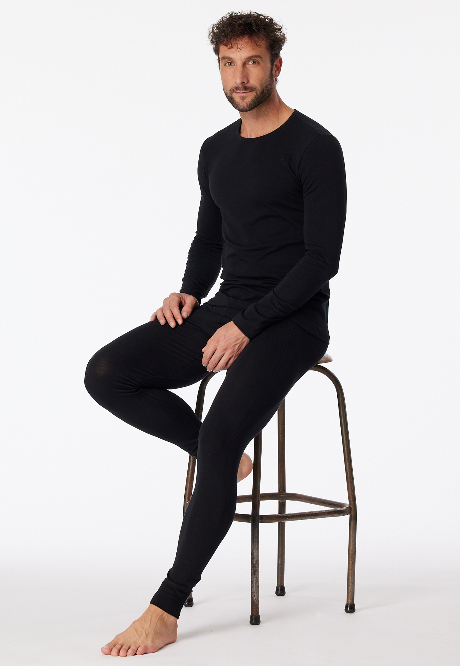 Shirt langarm Organic Cotton Rundhals schwarz - 95/5 4 Shirt langarm Organic Cotton Rundhals schwarz - 95/5 4 von Schiesser