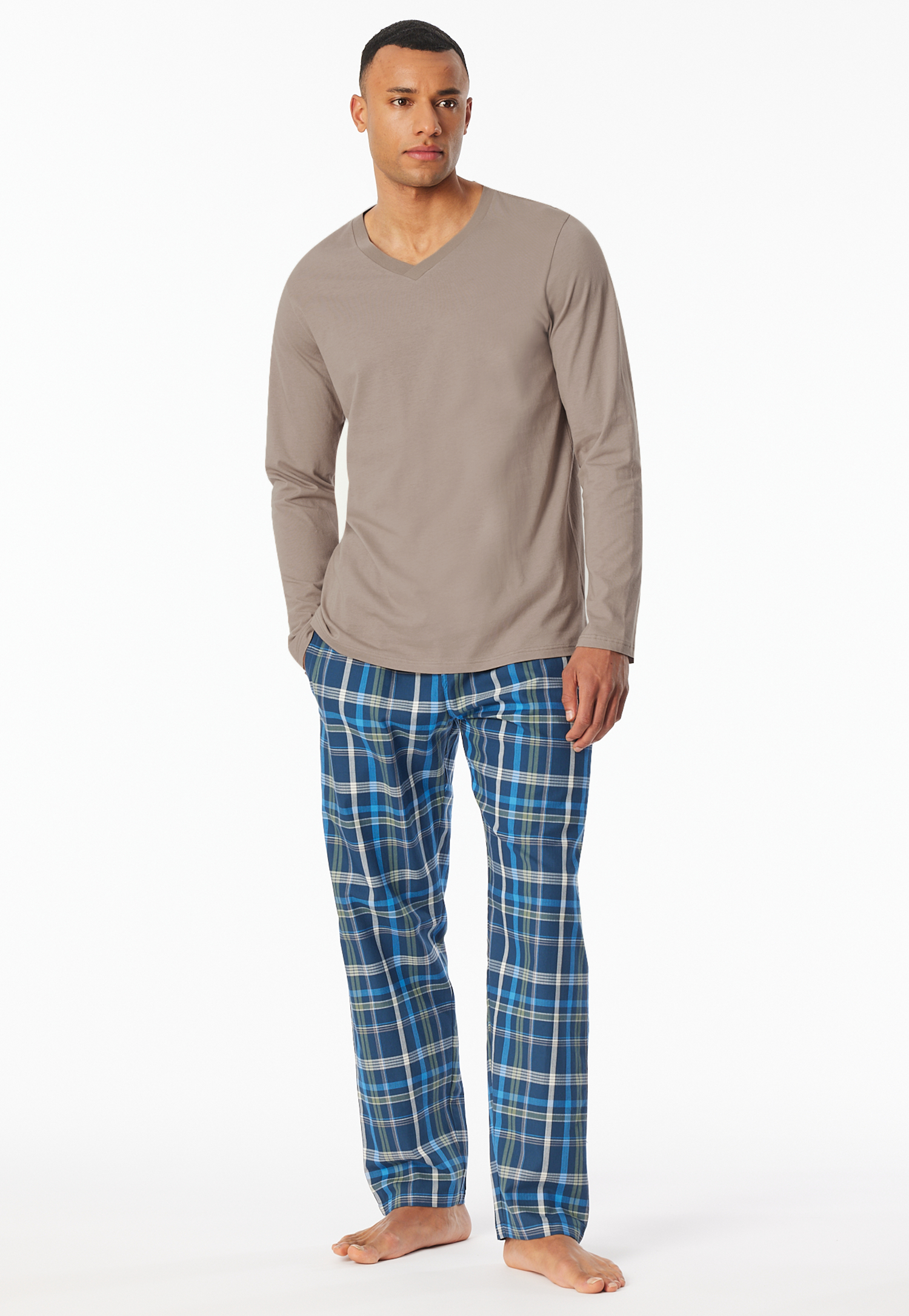 Shirt langarm V-Ausschnitt clay - Mix+Relax 50 Shirt langarm V-Ausschnitt clay - Mix+Relax 50 von Schiesser