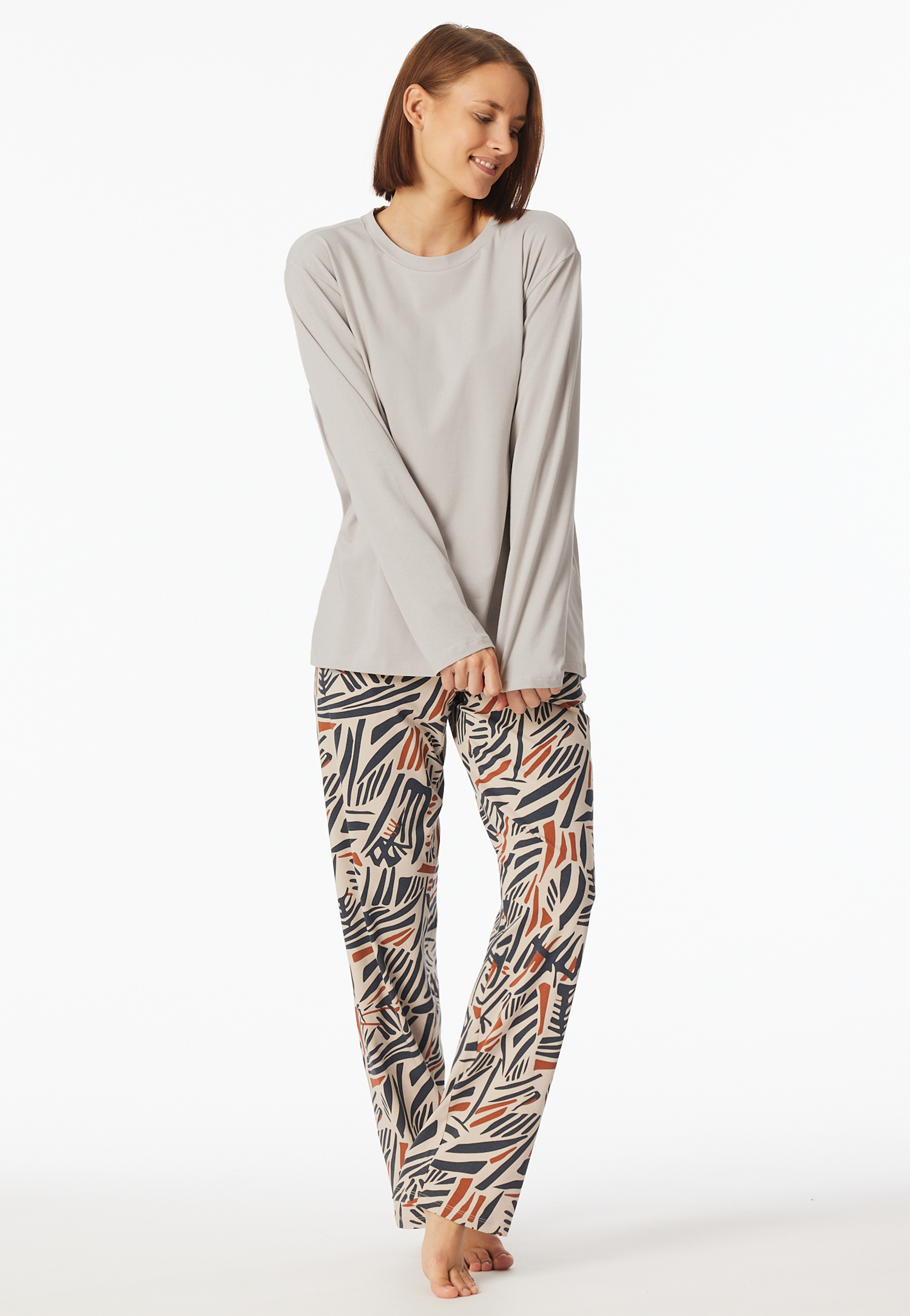 Shirt langarm rundhals grau-jaspe - Mix+Relax 36 Shirt langarm rundhals grau-jaspe - Mix+Relax 36 von Schiesser