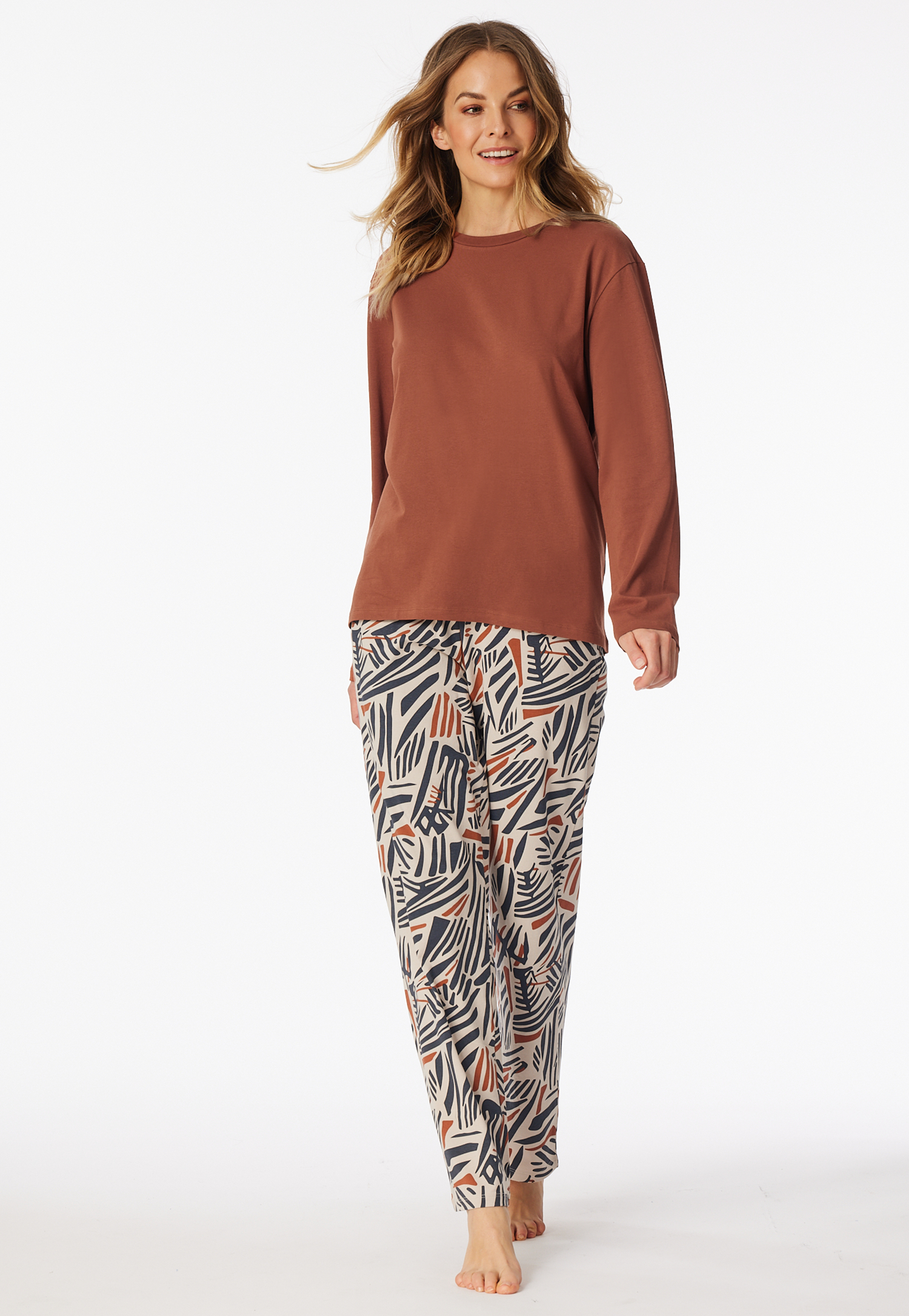 Shirt langarm rundhals terracotta - Mix+Relax 38 Shirt langarm rundhals terracotta - Mix+Relax 38 von Schiesser