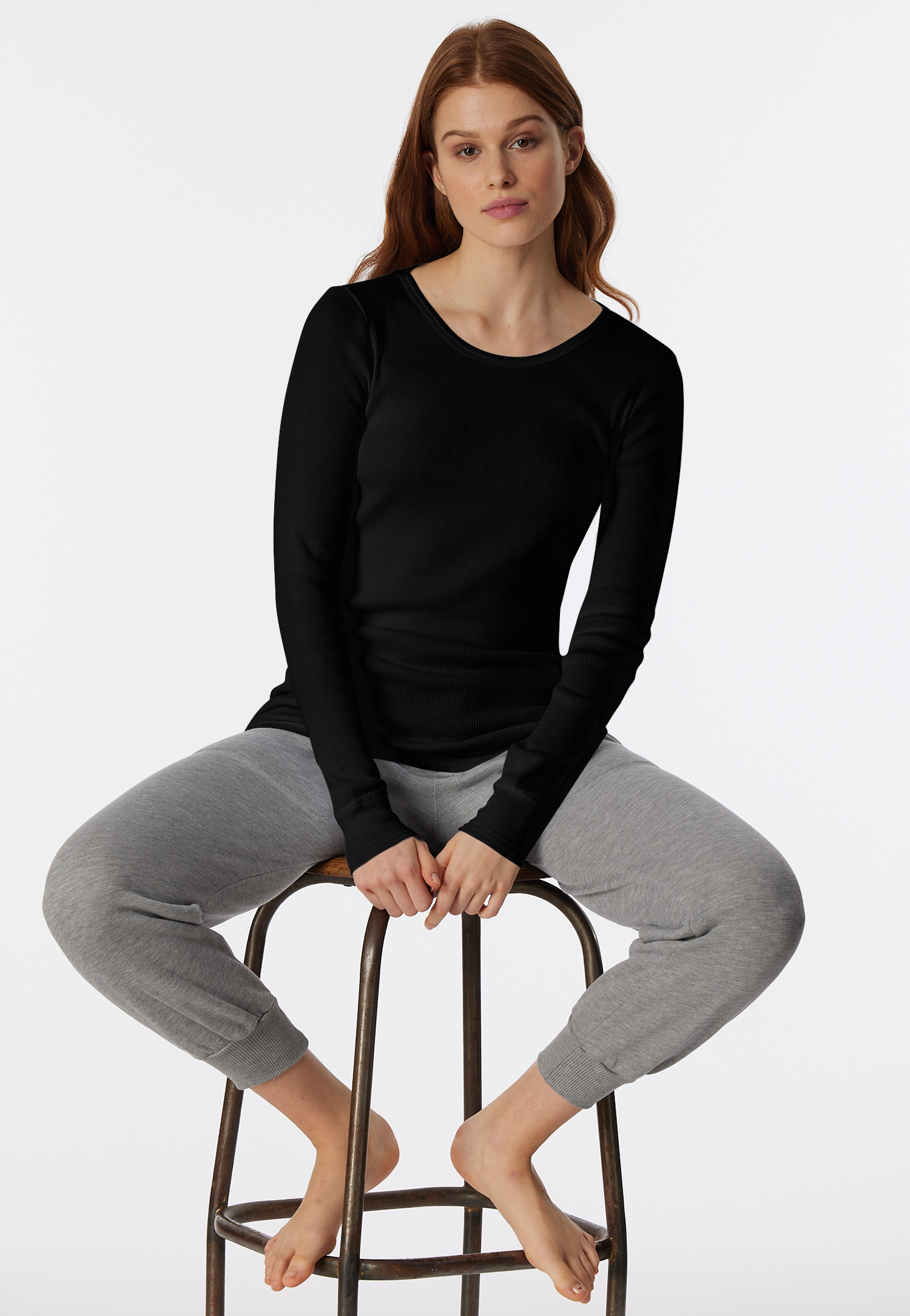 Shirt langarm schwarz- Revival Greta 36 Shirt langarm schwarz- Revival Greta 36 von Schiesser