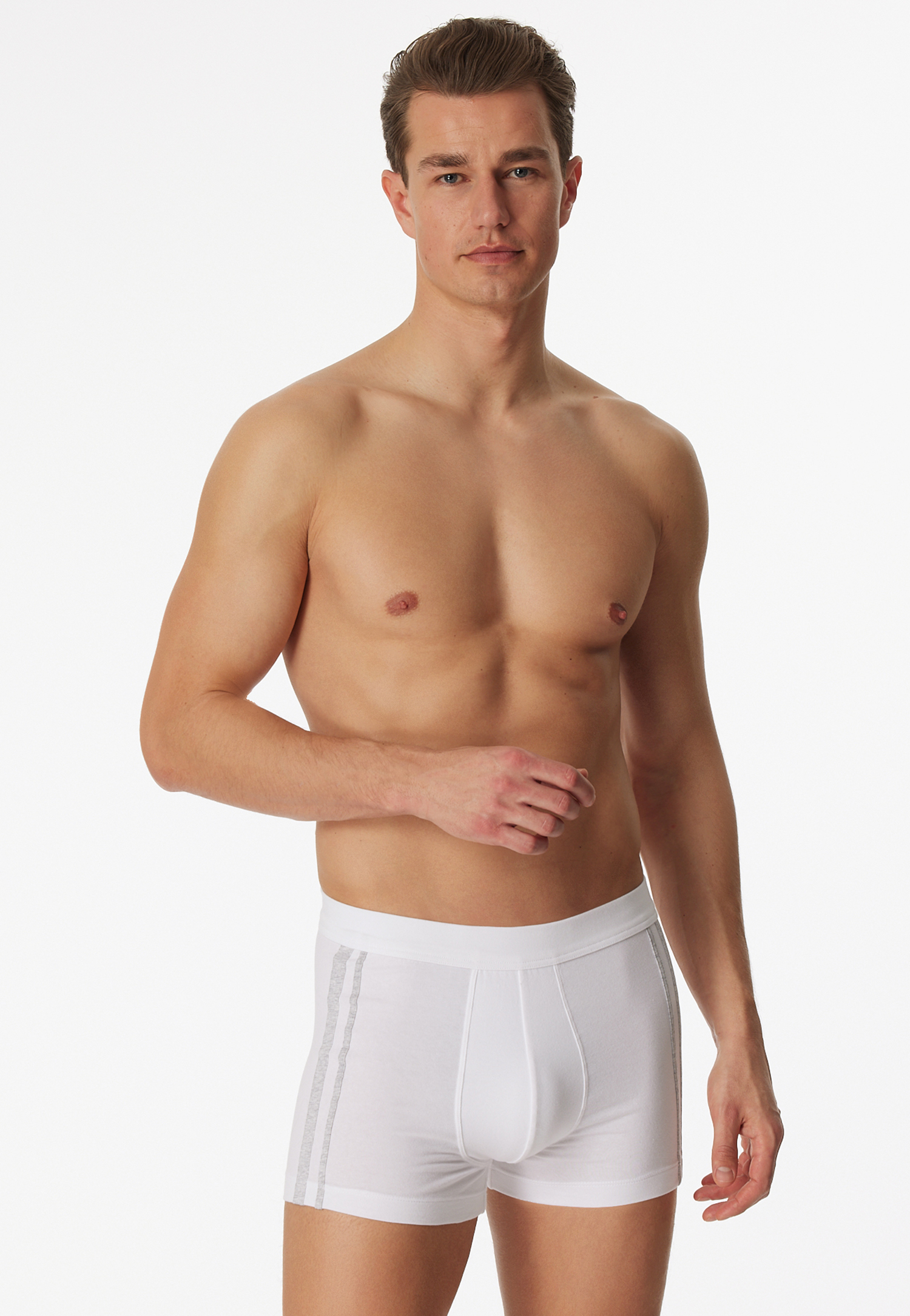 Shorts 3er-Pack Organic Cotton Streifen weiß - 95/5 7 Shorts 3er-Pack Organic Cotton Streifen weiß - 95/5 7 von Schiesser