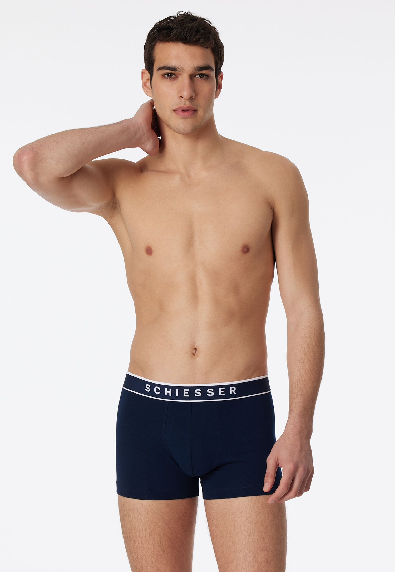 Shorts 3er-Pack Organic Cotton Webgummibund dunkelblau - 95/5 4 Shorts 3er-Pack Organic Cotton Webgummibund dunkelblau - 95/5 4 von Schiesser