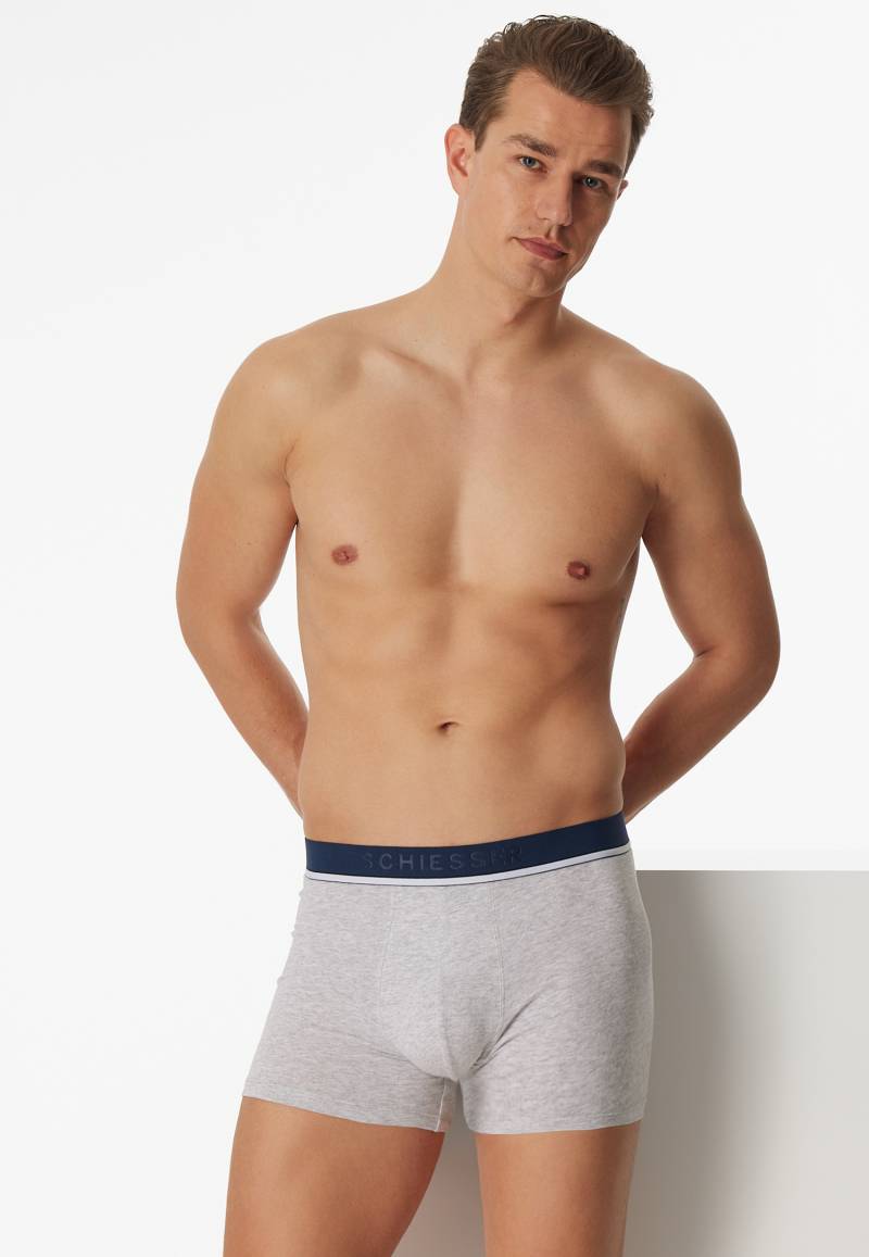 Shorts 3er-Pack Organic Cotton Webgummibund mehrfarbig - 95/5 4 von Schiesser