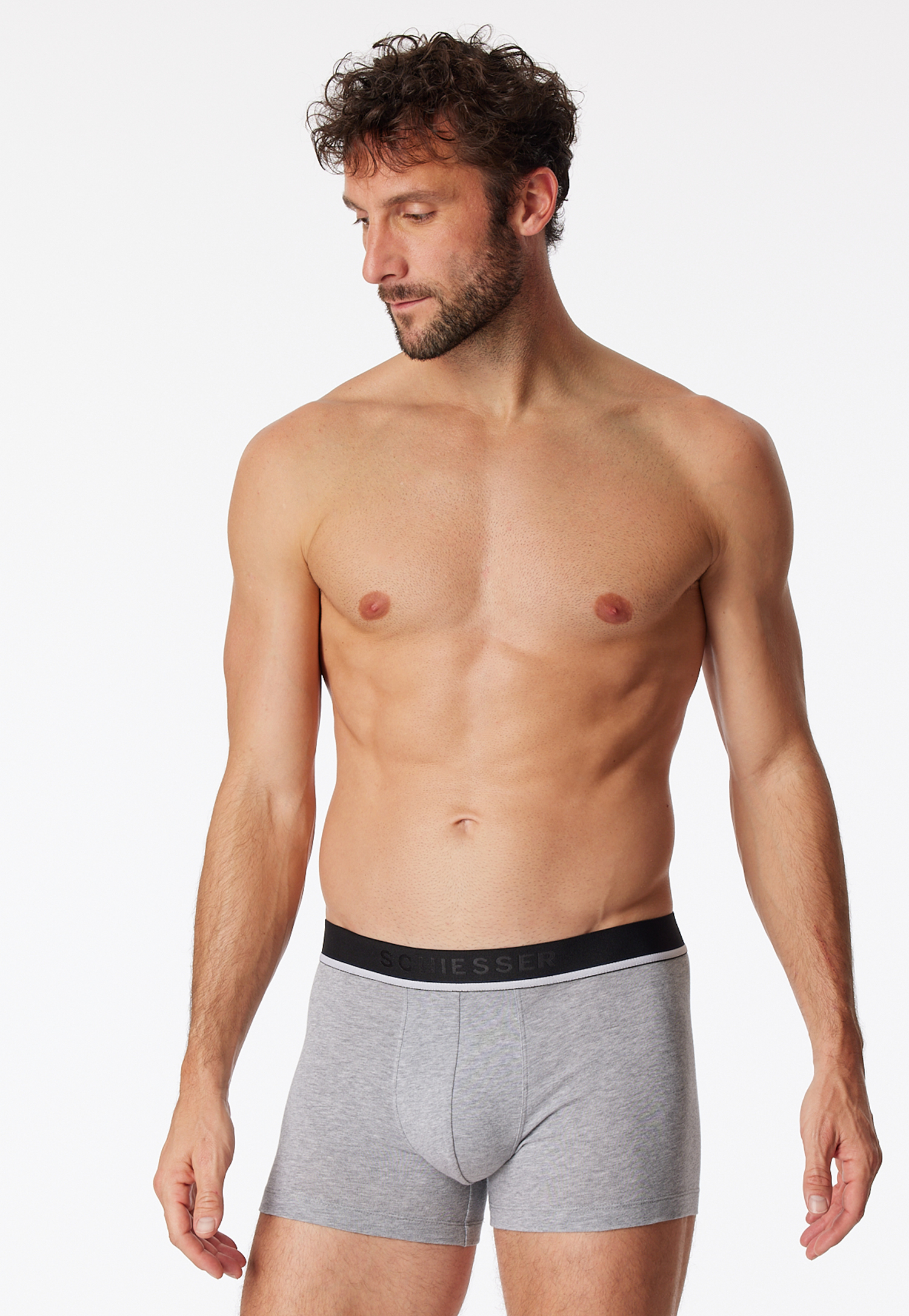 Shorts 3er-Pack Organic Cotton Webgummibund schwarz/grau - 95/5 6 Shorts 3er-Pack Organic Cotton Webgummibund schwarz/grau - 95/5 6 von Schiesser
