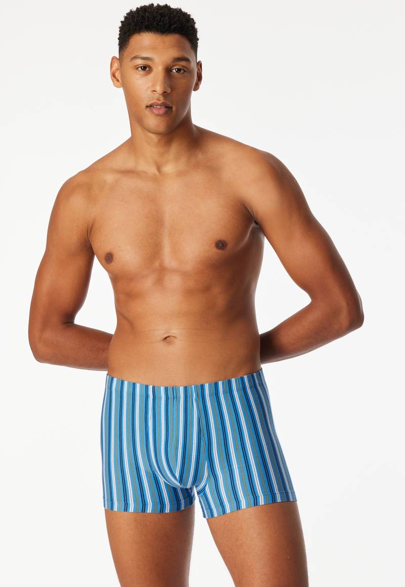 Shorts 3er-Pack Organic Cotton uni/geringelt mehrfarbig - 95/5 8 von Schiesser