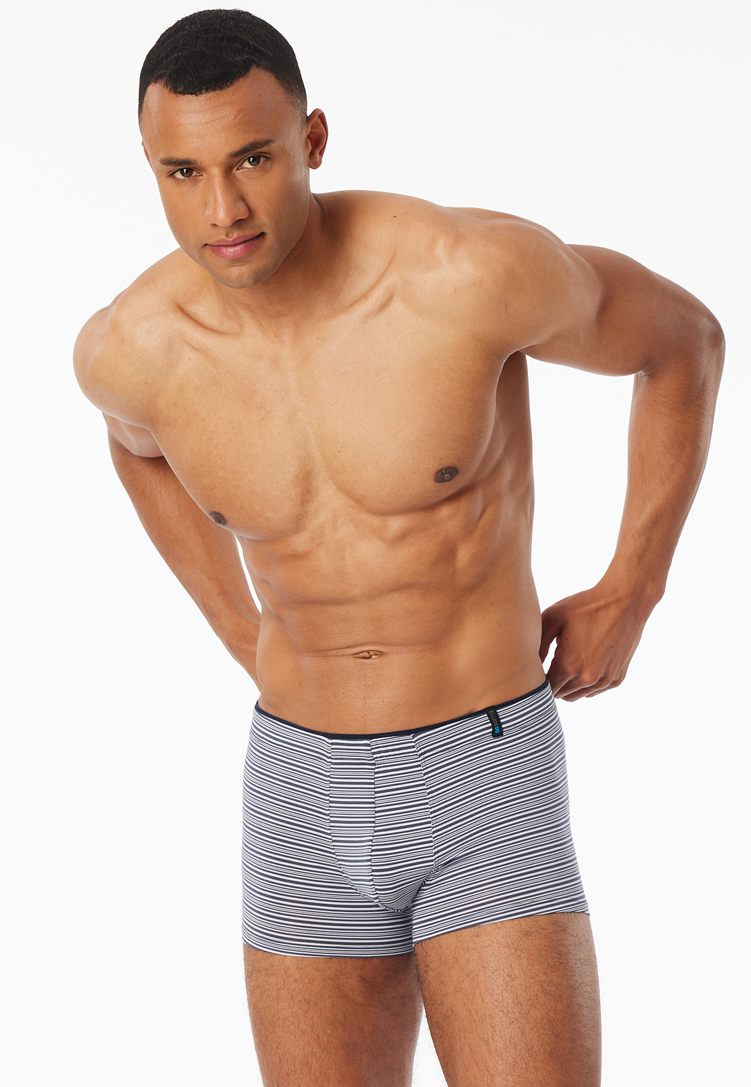 Shorts Modal Streifen graphit - Long Life Soft 6 Shorts Modal Streifen graphit - Long Life Soft 6 von Schiesser